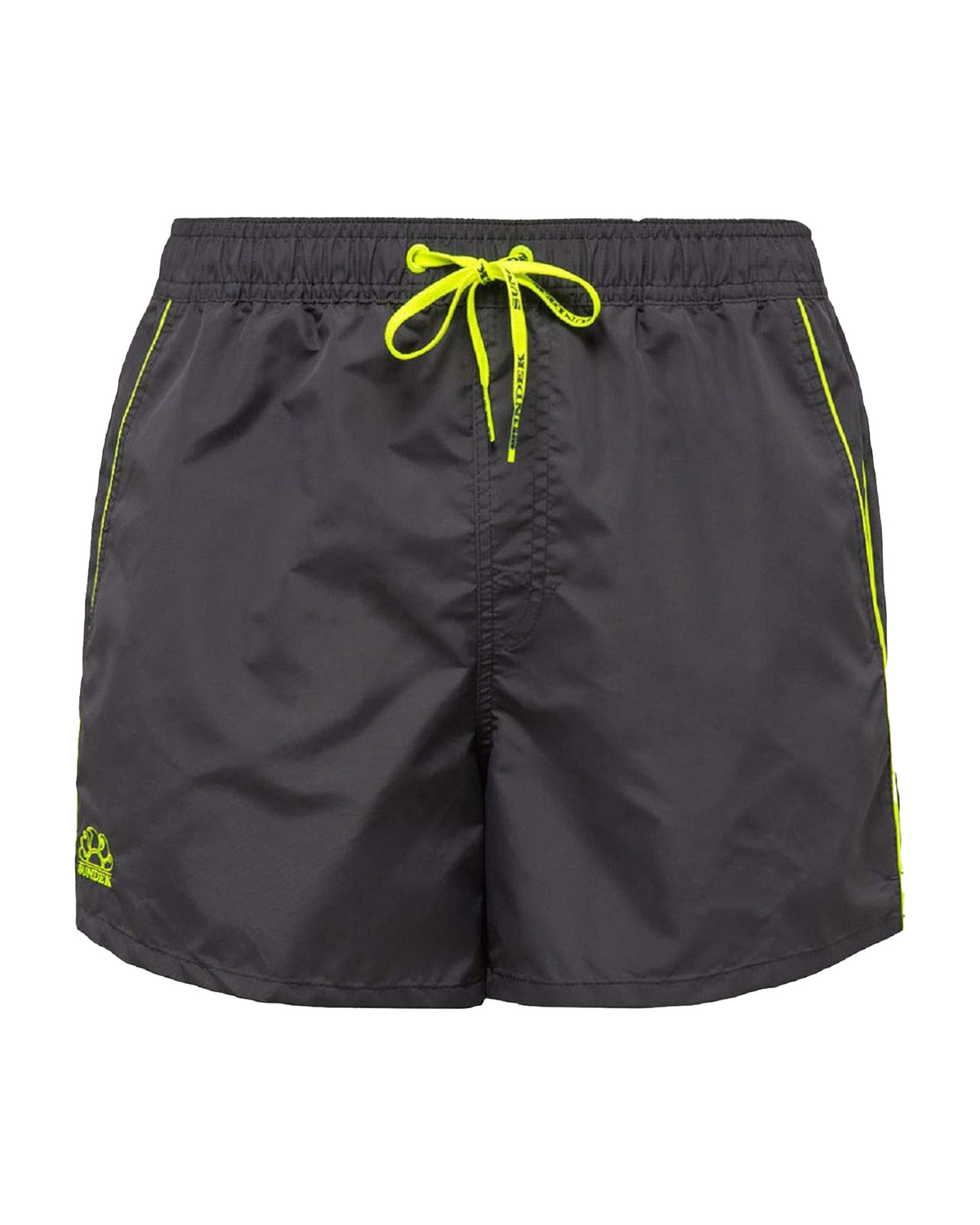 Costume Uomo Boxer Sundek Basic Logo Grigio Giallo