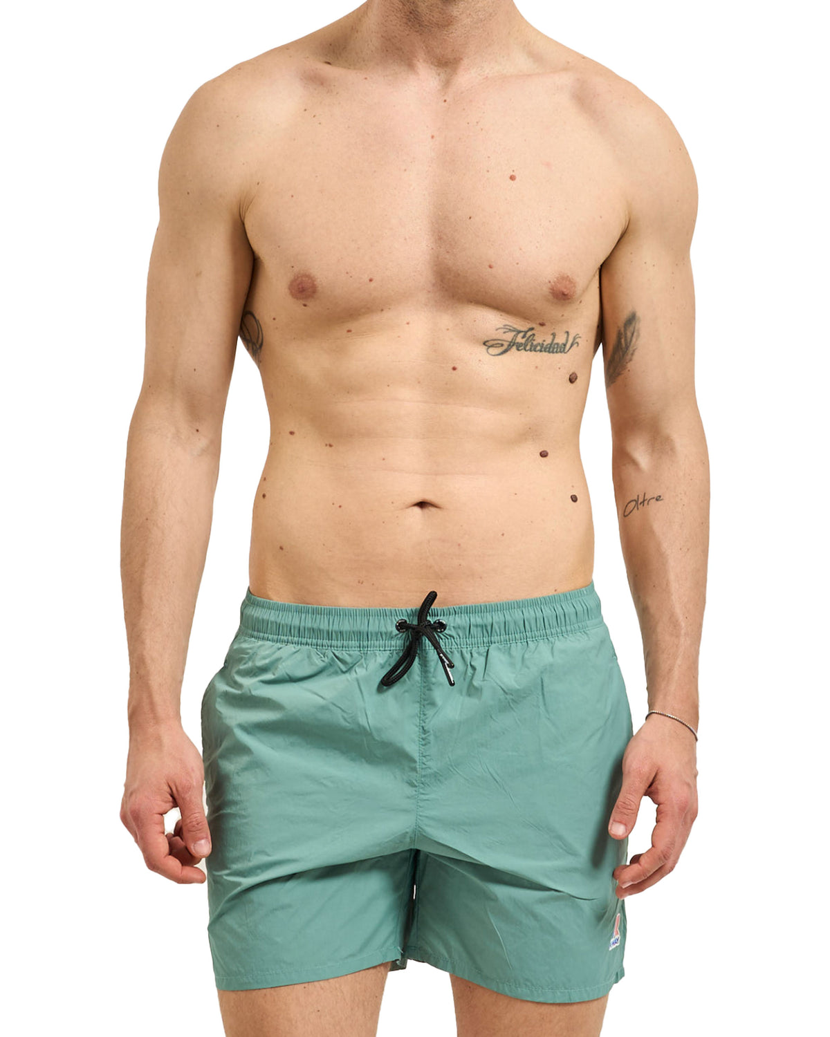 Costume Uomo K-Way Le Vrai Olivier Verde Acqua