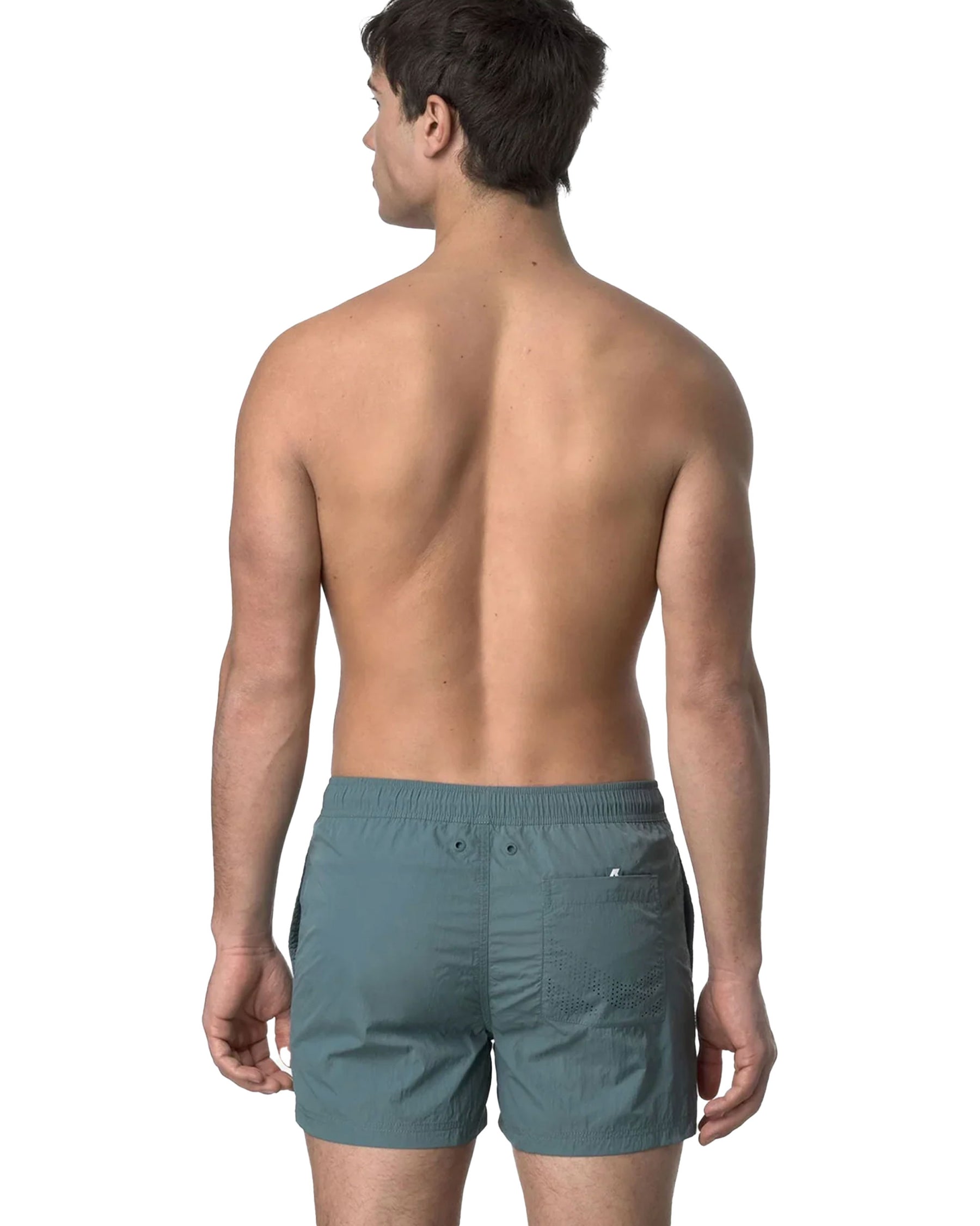 Costume Uomo K-Way boxer Hazel Beach Verde Petrolio