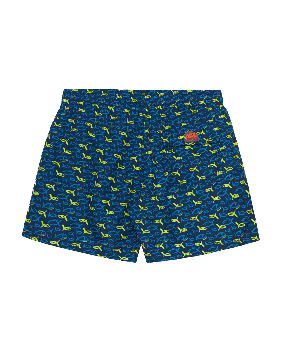 Costume Uomo Sundek Boxer Stampa Pesciolini Blu