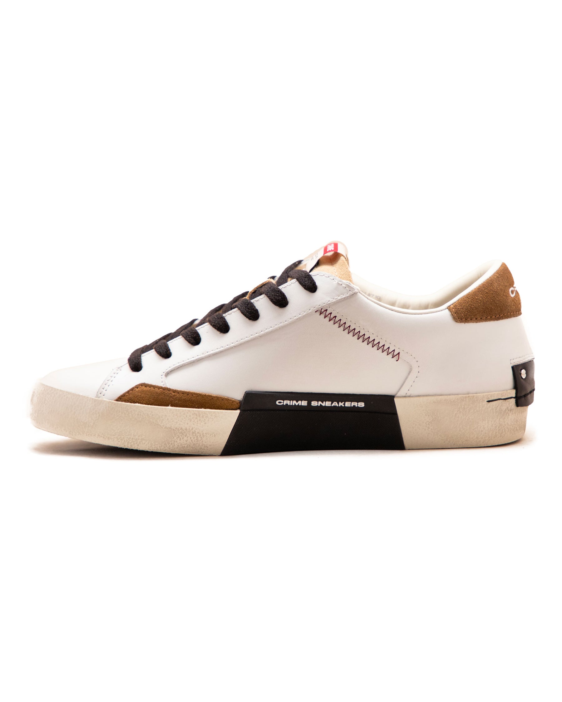 Crime London Distressed Bianco Marrone