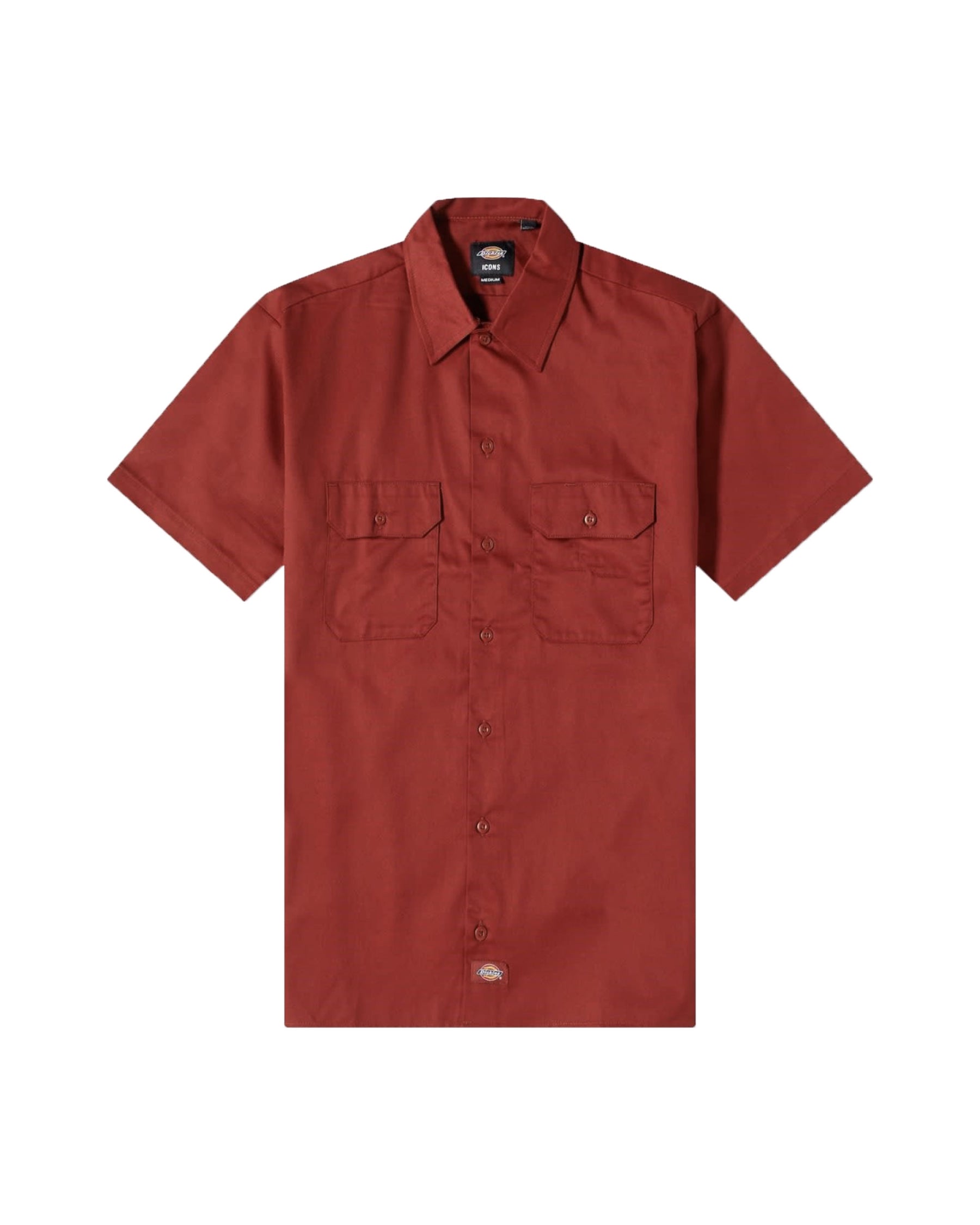 Dickies Work Shirt SS Rec Fired Brick