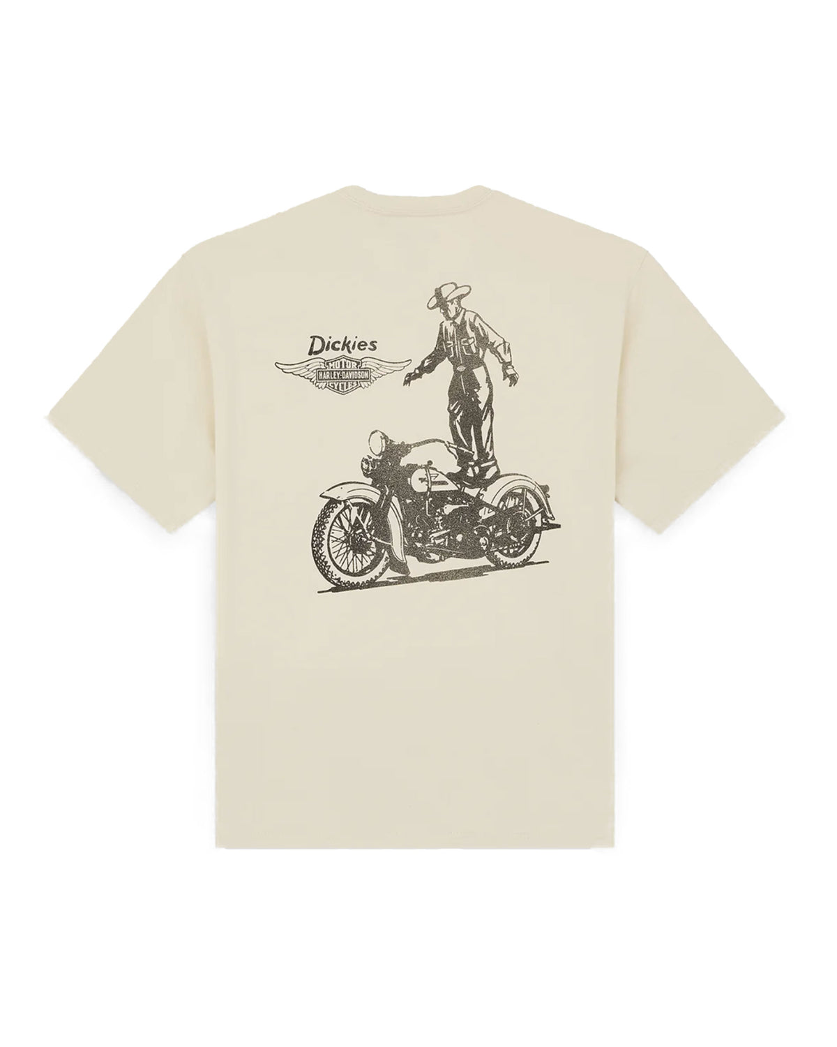 Dickies X Harley Davidson Vintage Wash Tee Bone
