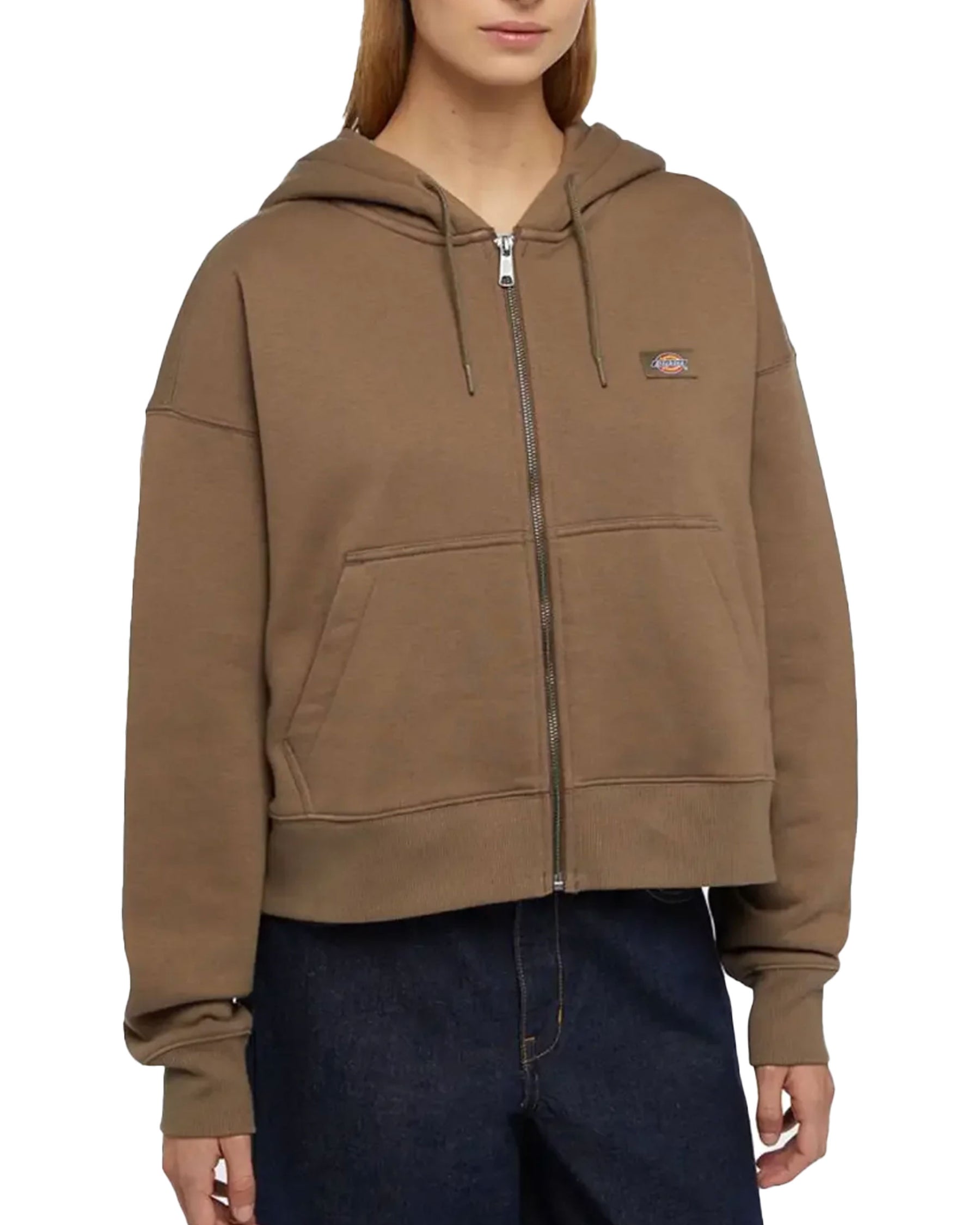 Dickies Oakport Zip Hoodie Mushroom