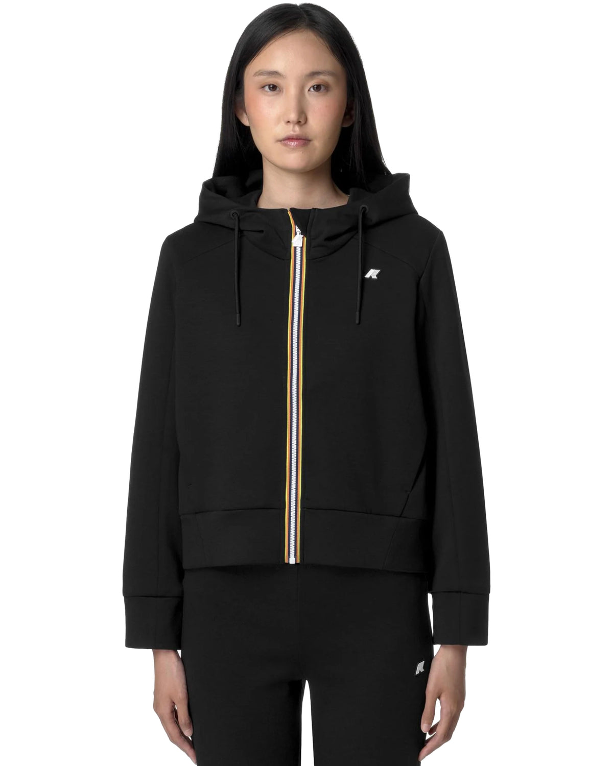 Felpa Donna K-Way Divine Light Spacer Nero