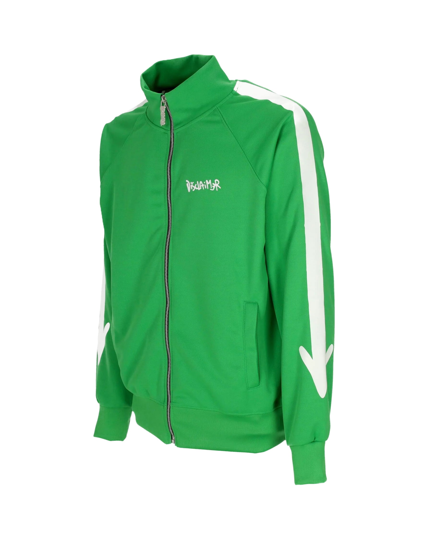 Man Full Zip Sweatshirt Disclaimer Green