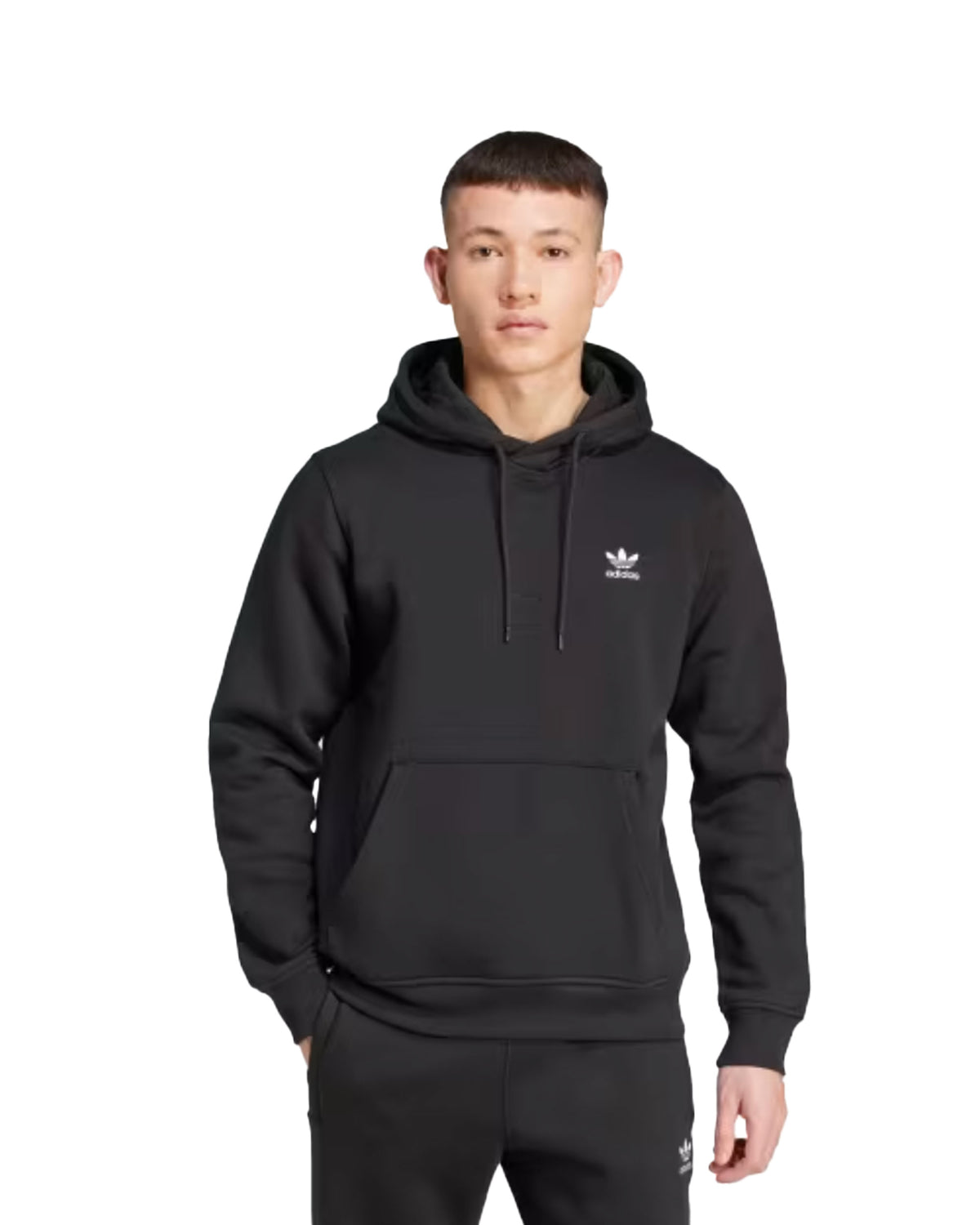 Felpa Uomo Adidas Basic Hoodie Nero
