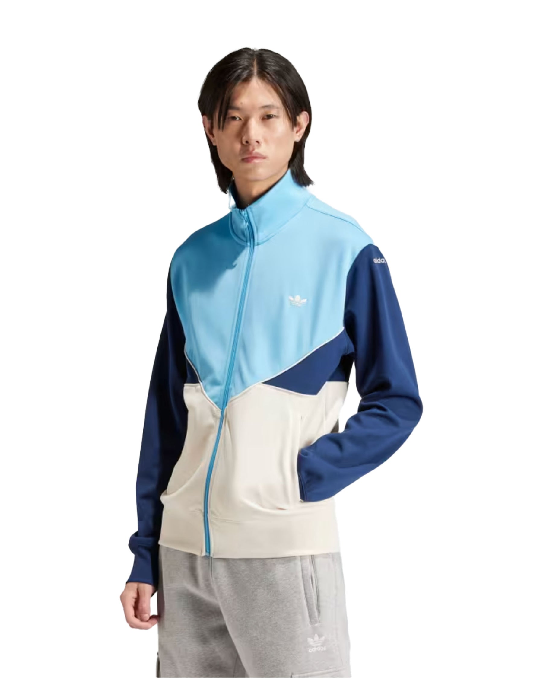 Adidas C Poly Track Top Clear Blue