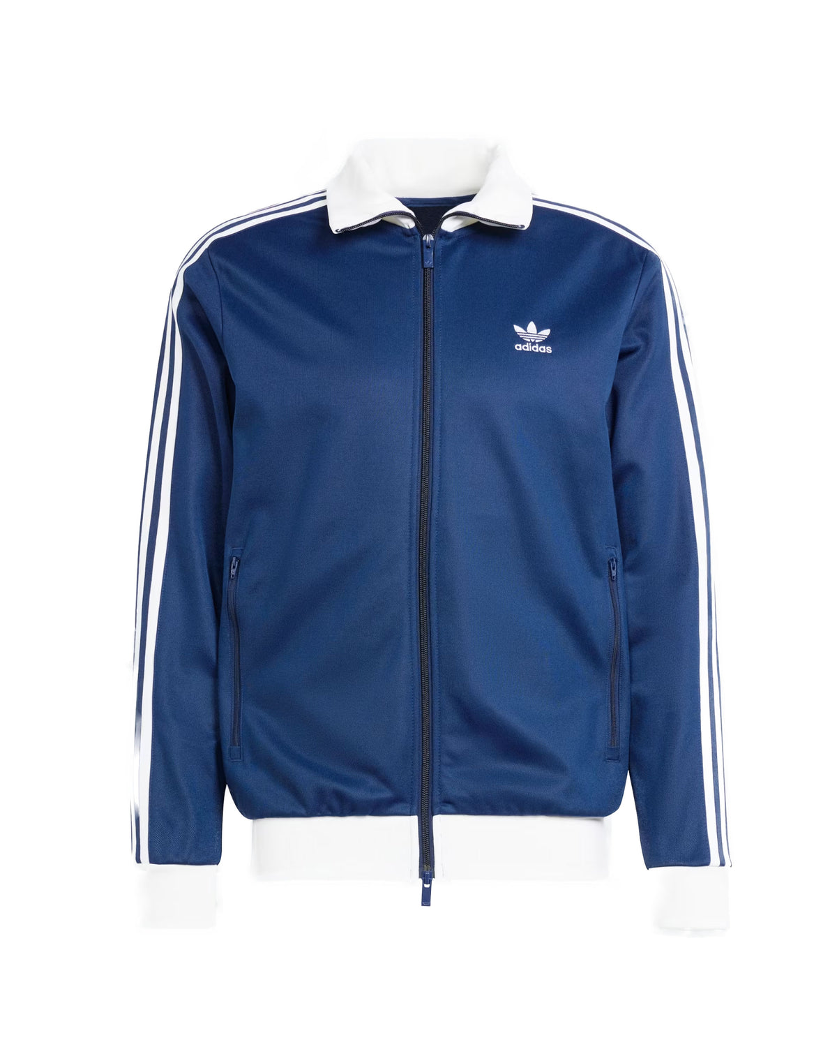 Felpa Uomo Adidas Classic TT Blu Bianco