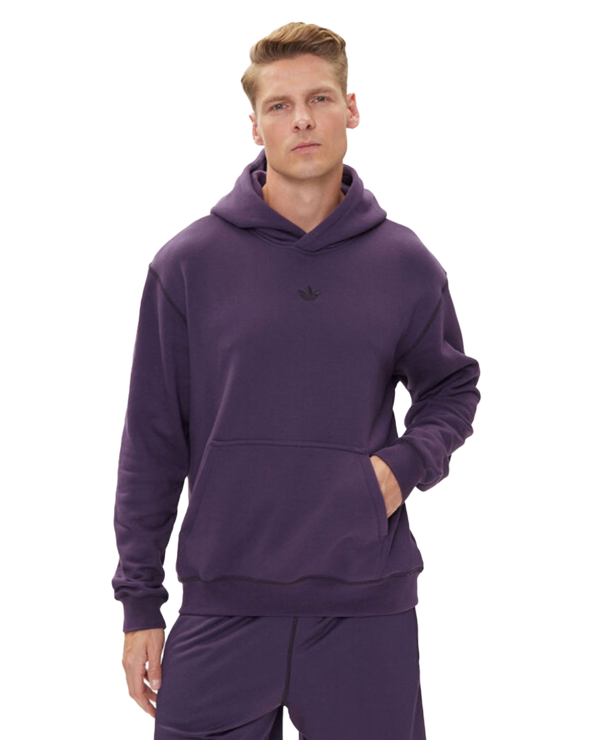Felpa Uomo Adidas GRFX Hoodie Viola