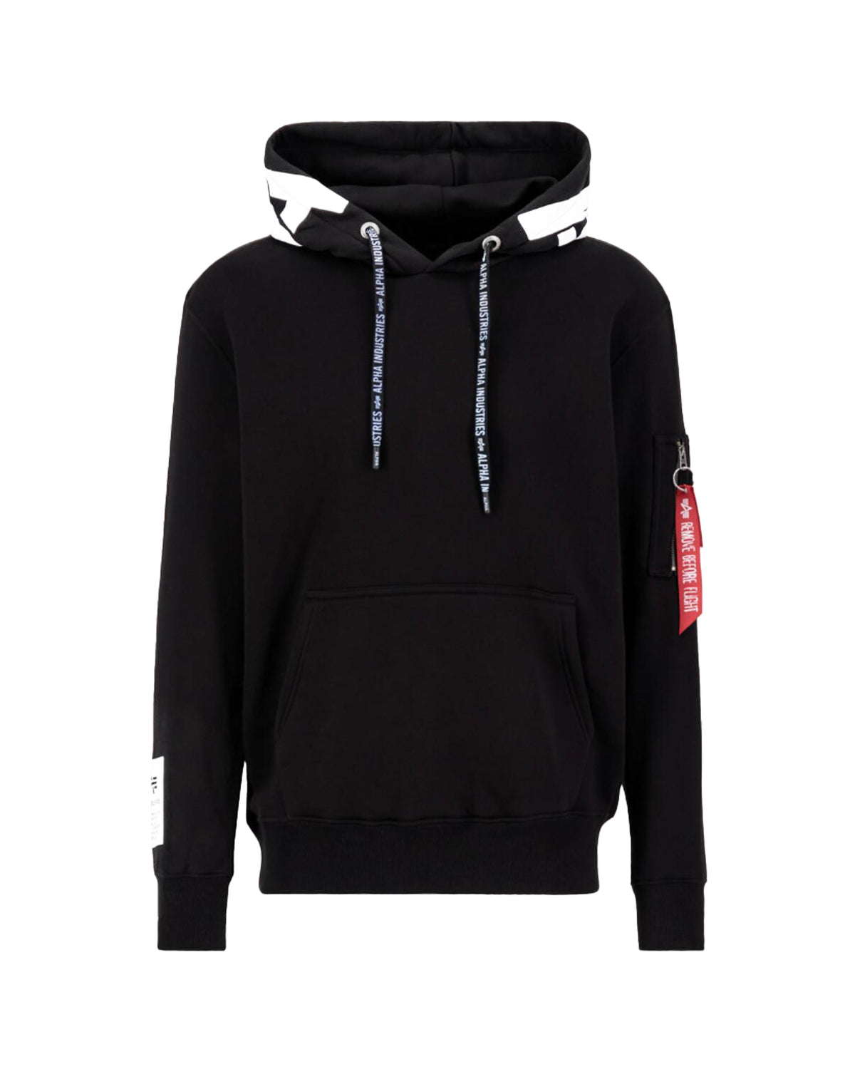 Felpa Uomo Alpha Industries Big Logo Black