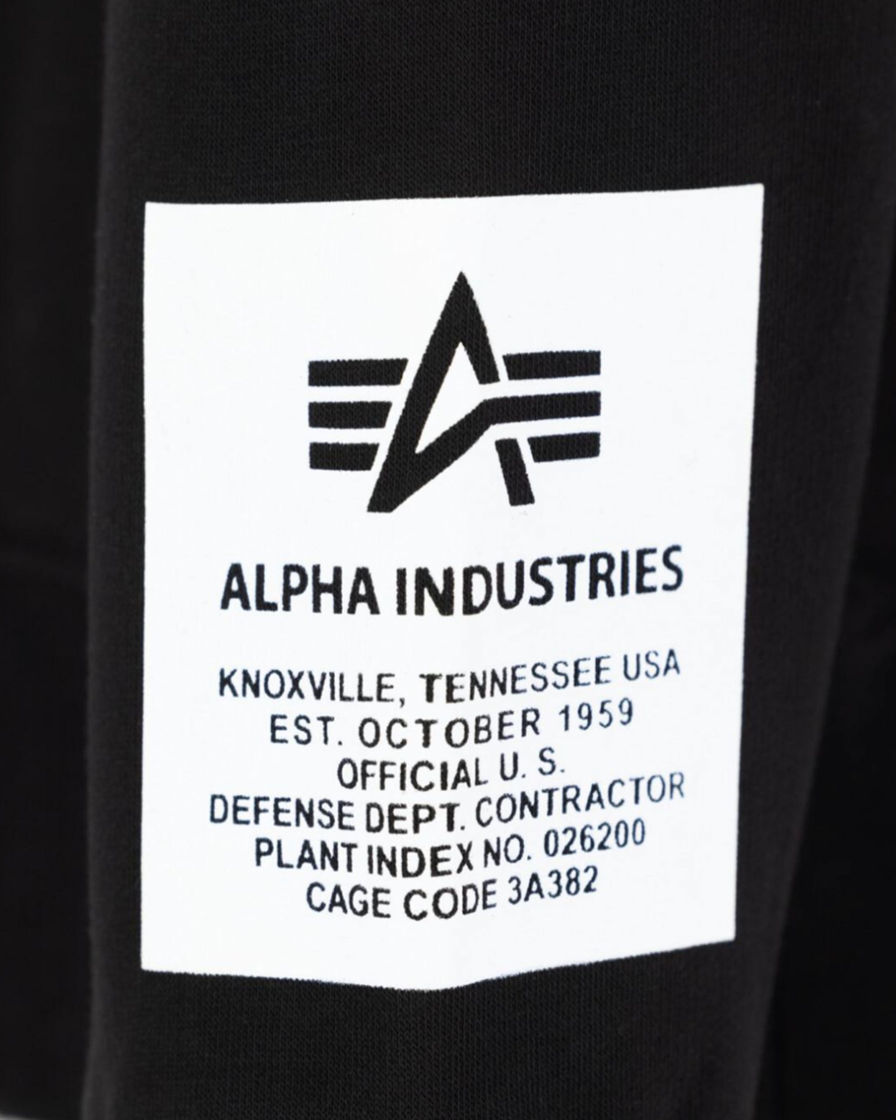 Felpa Uomo Alpha Industries Big Logo Black