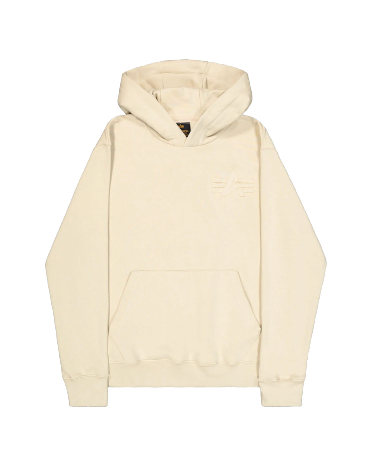 Felpa Uomo Alpha Industries Coach Hoody BP Vintage White