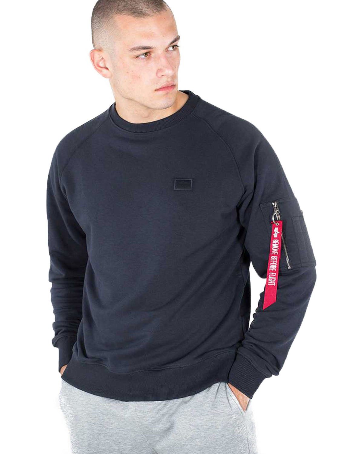 Man Sweatshirt Alpha Industries X-Fit Sweat Blue