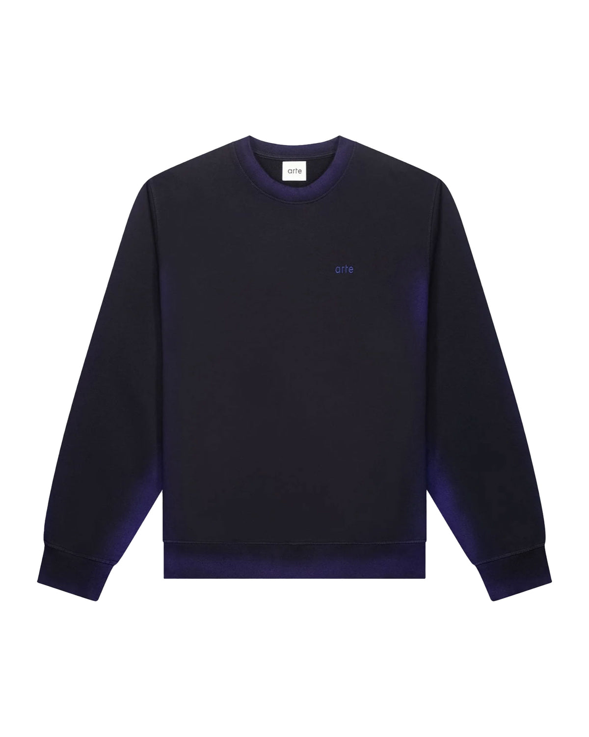 Felpa Uomo Arte Antwerp Sunfade Crewneck Navy-Black