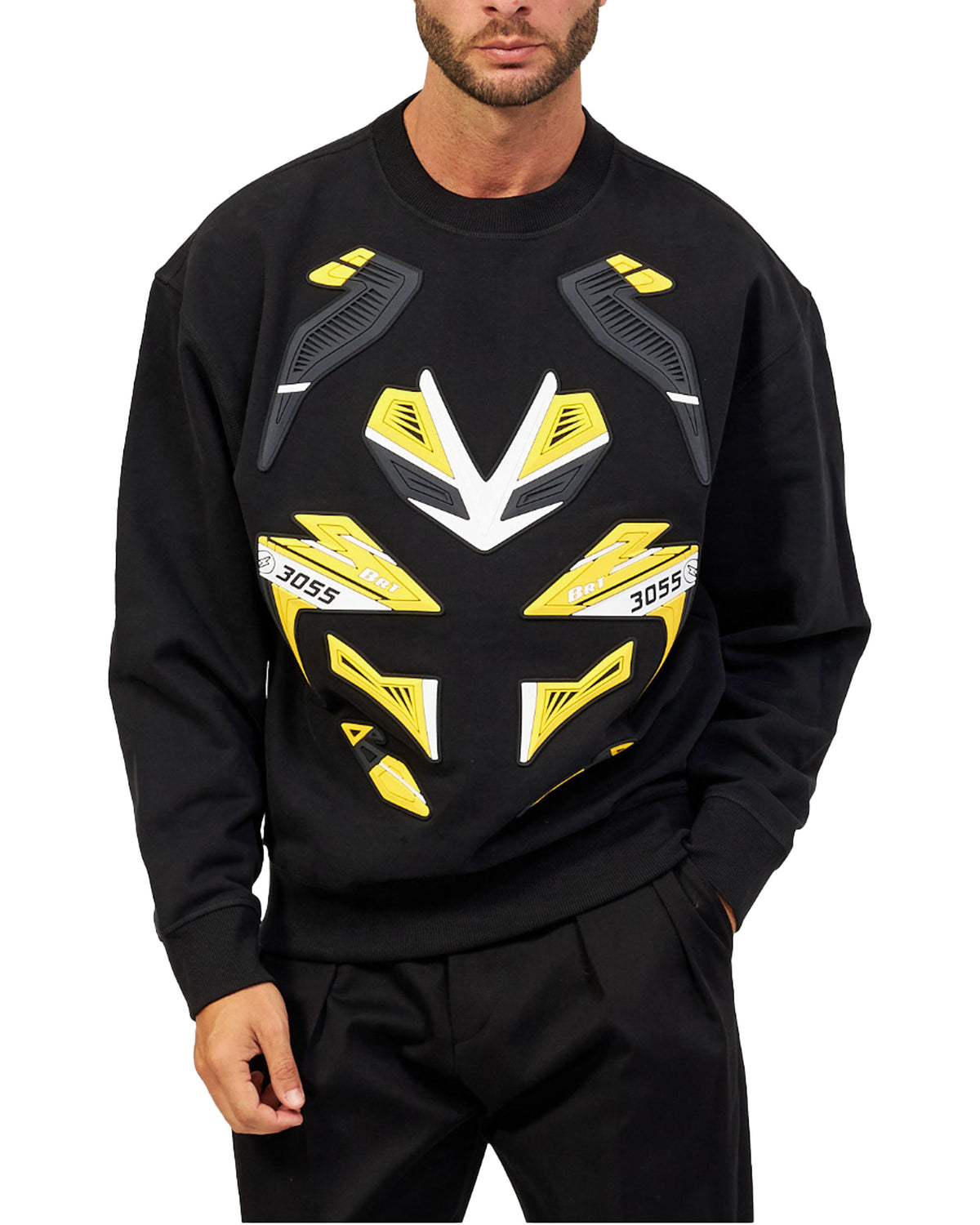 Felpa Uomo Boss We Bike Gear Nero