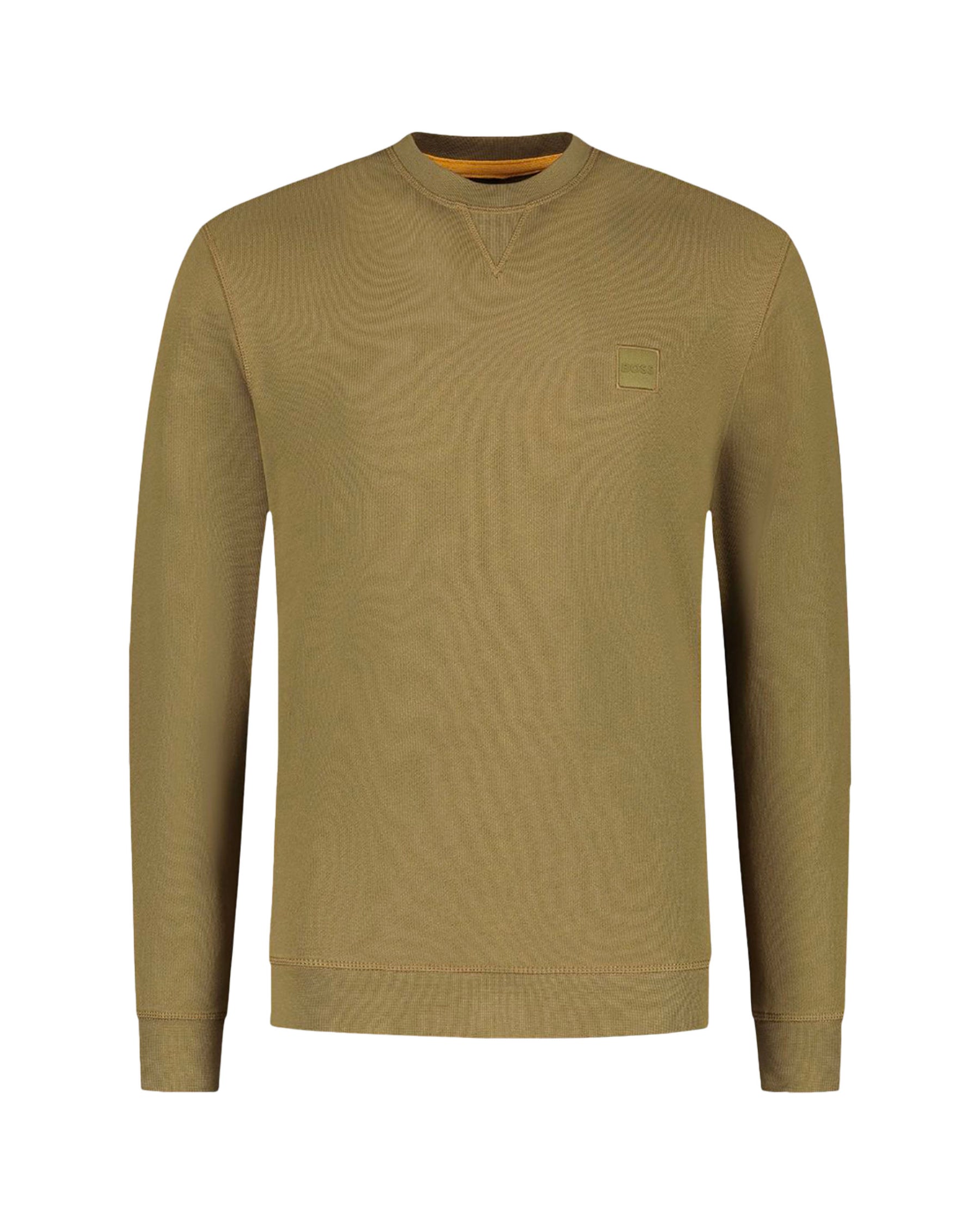 Felpa Uomo Boss Westart Open Beige