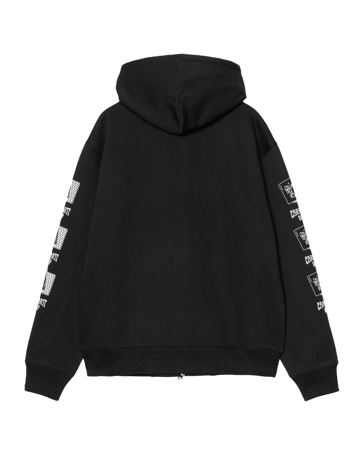 Felpa Uomo Carhartt Wip Hooded Playing Cards Jacket Nero