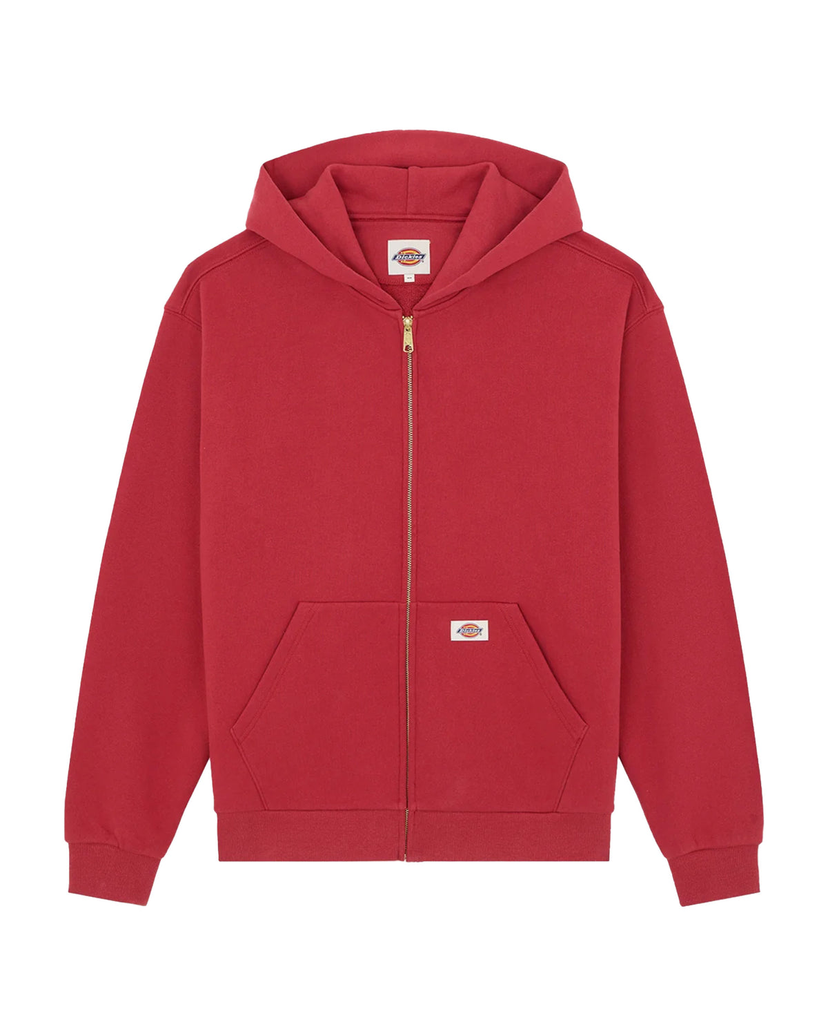 Felpa Uomo Dickies Fostoria Full Zip Hoodie Rosso