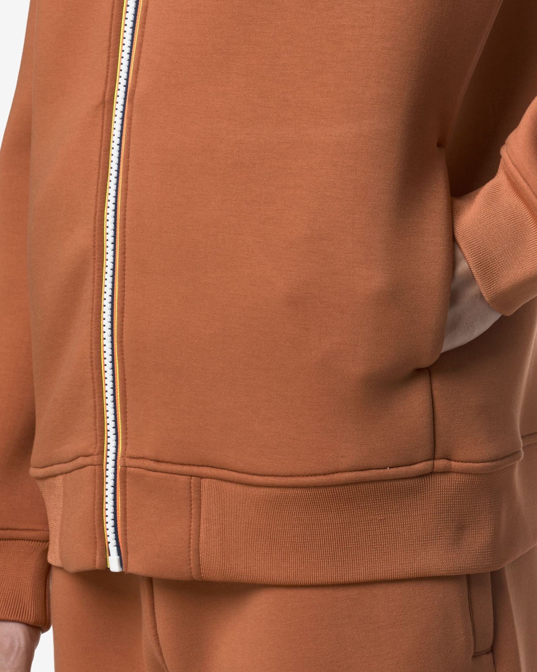 Man's Hoodie K-Way Rainer Spacer Orange