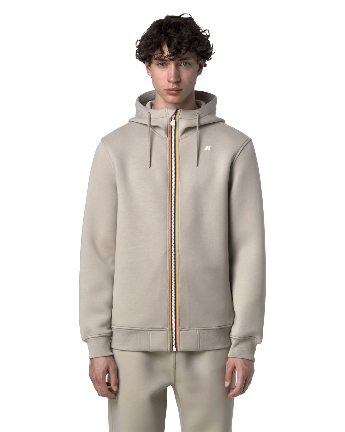 Felpa Uomo K-Way Rainer Spacer Beige