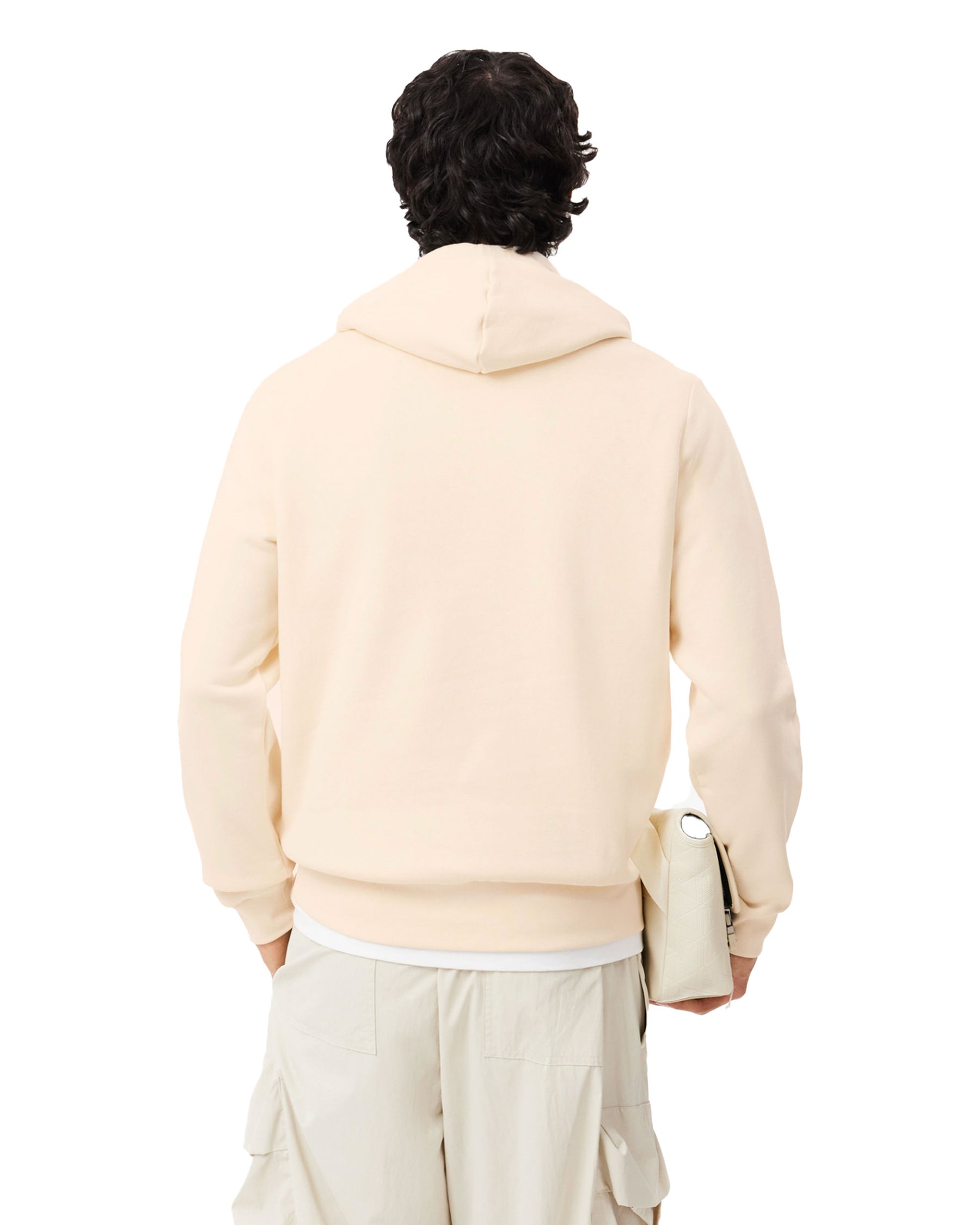 Man Hoodie Lacoste Basic Logo Beige