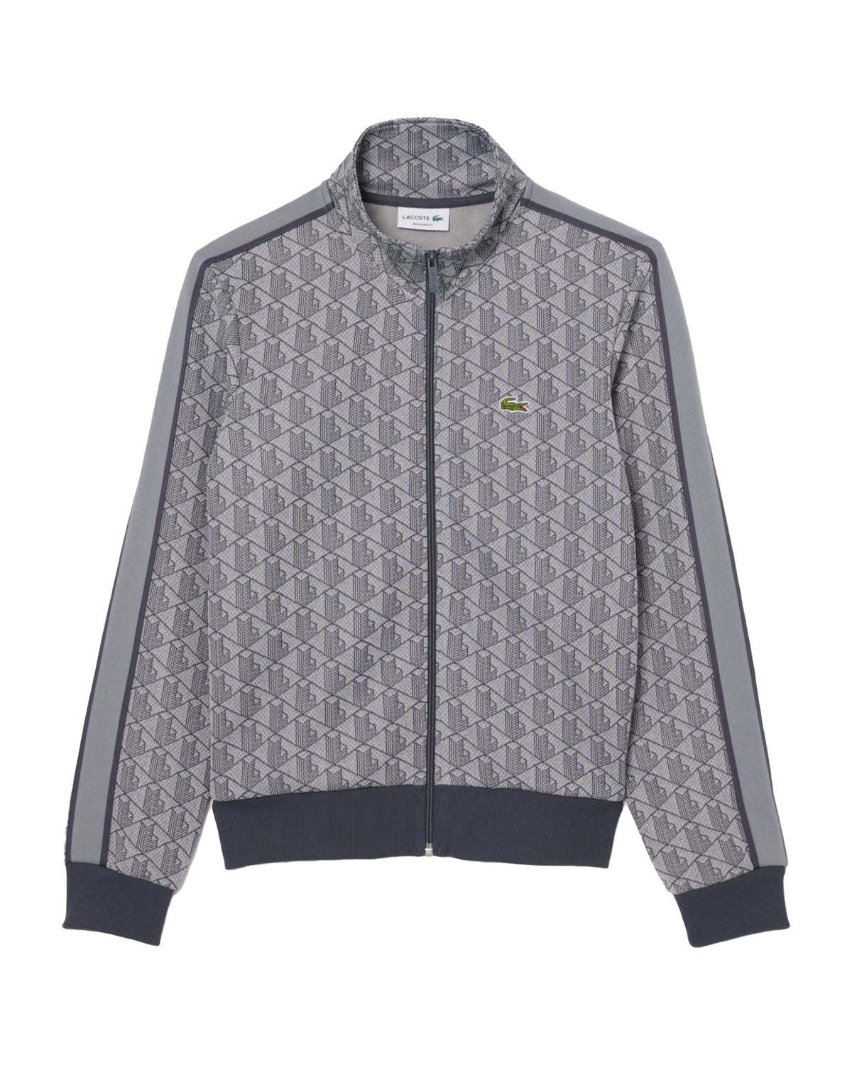 Felpa Uomo Lacoste Monogram Grigio