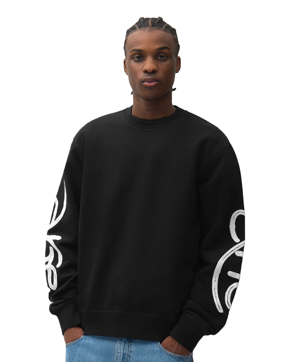 Felpa Uomo Arte Antwerp Swirl Crewneck Nero