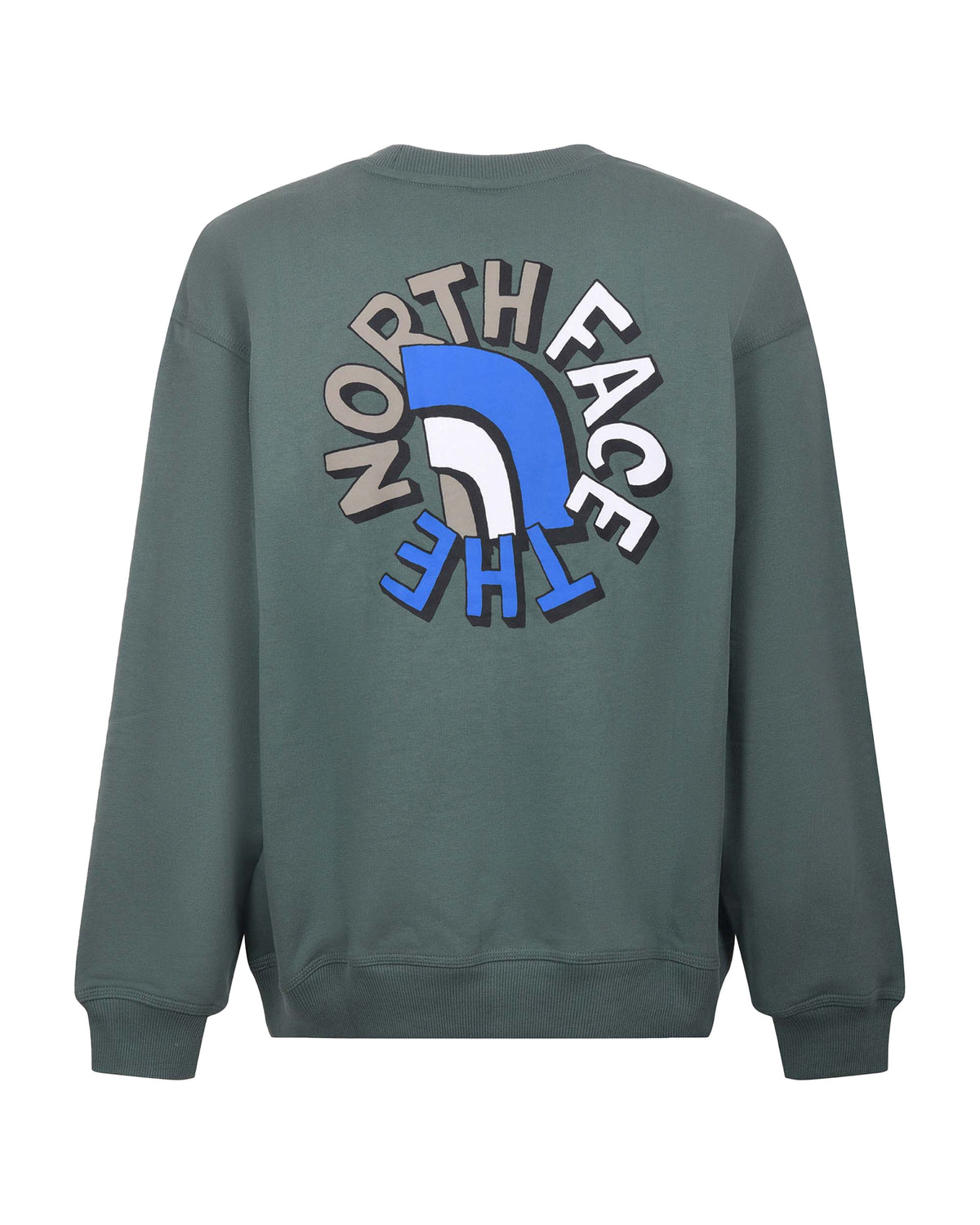 Felpa Uomo The North Face Nse Oversized Crew Duck Green
