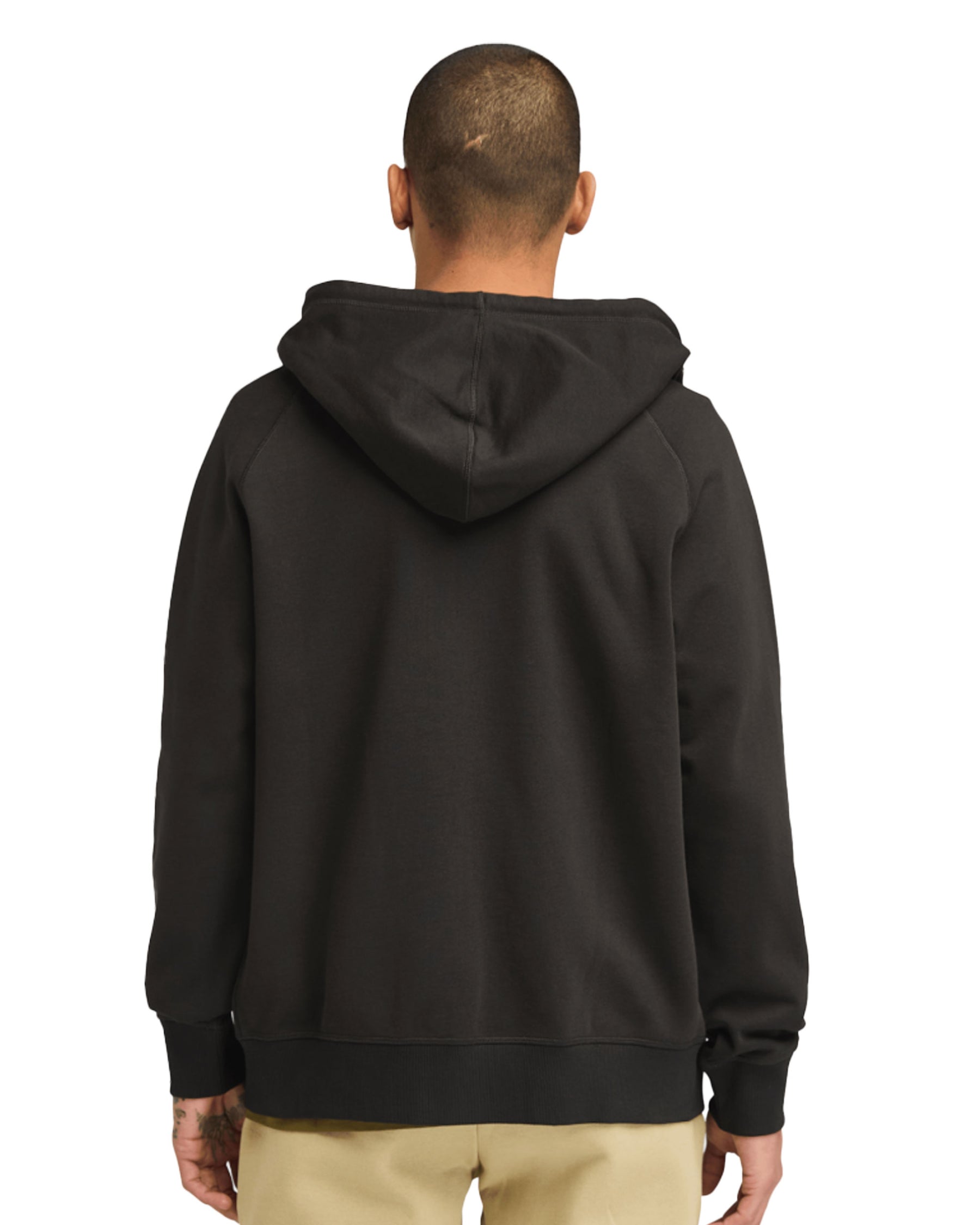 Felpa Uomo Timberland Exeter River Brushed Back Full Zip Hoodie Black