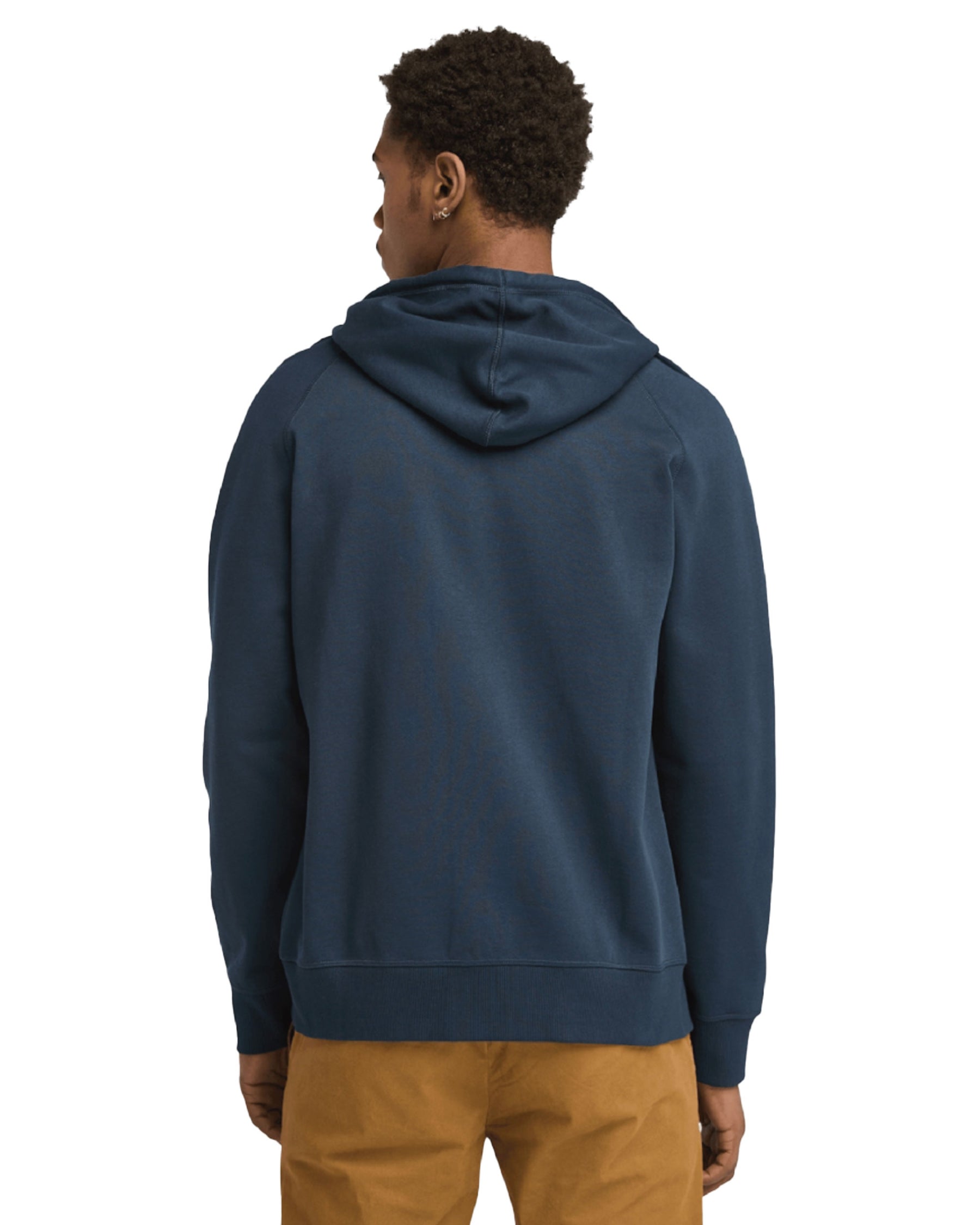 Felpa Uomo Timberland Exeter River Brushed Back Full Zip Hoodie Dark Sapphire Blue