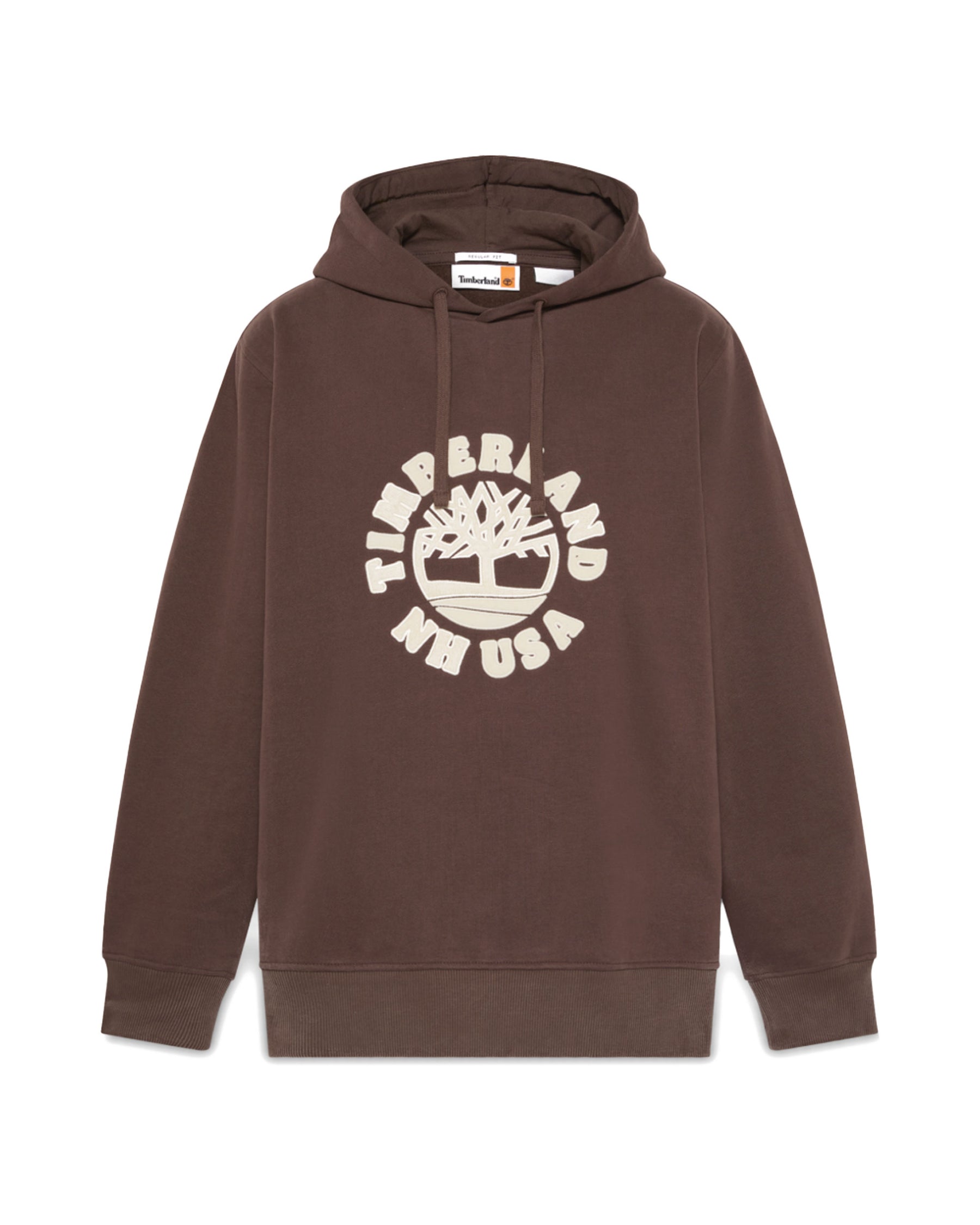 Felpa Uomo Timberland Holiday Graphic Hoodie Chocolate Brown