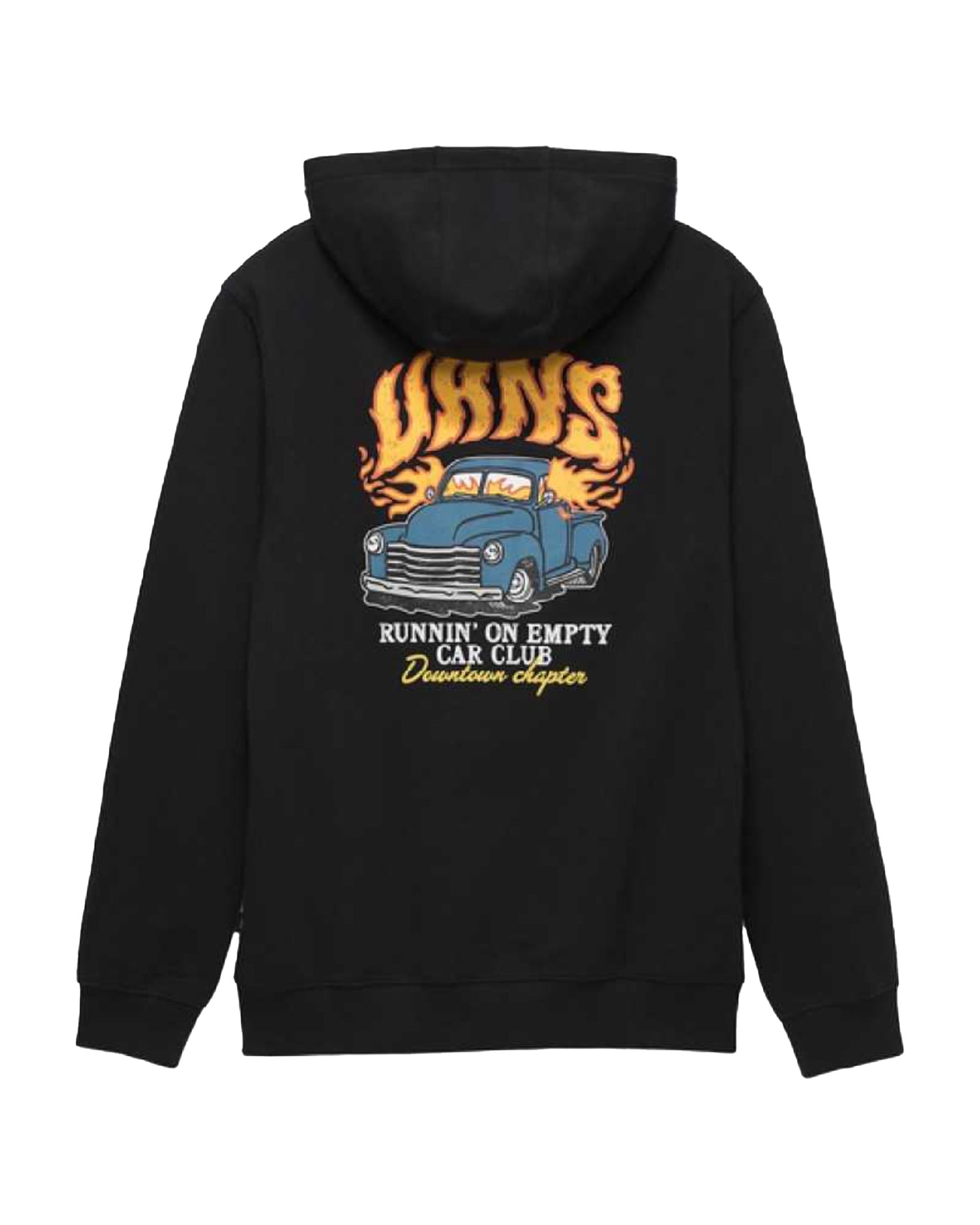 Man Hoodie Vans Hot Rod Full Zip Black