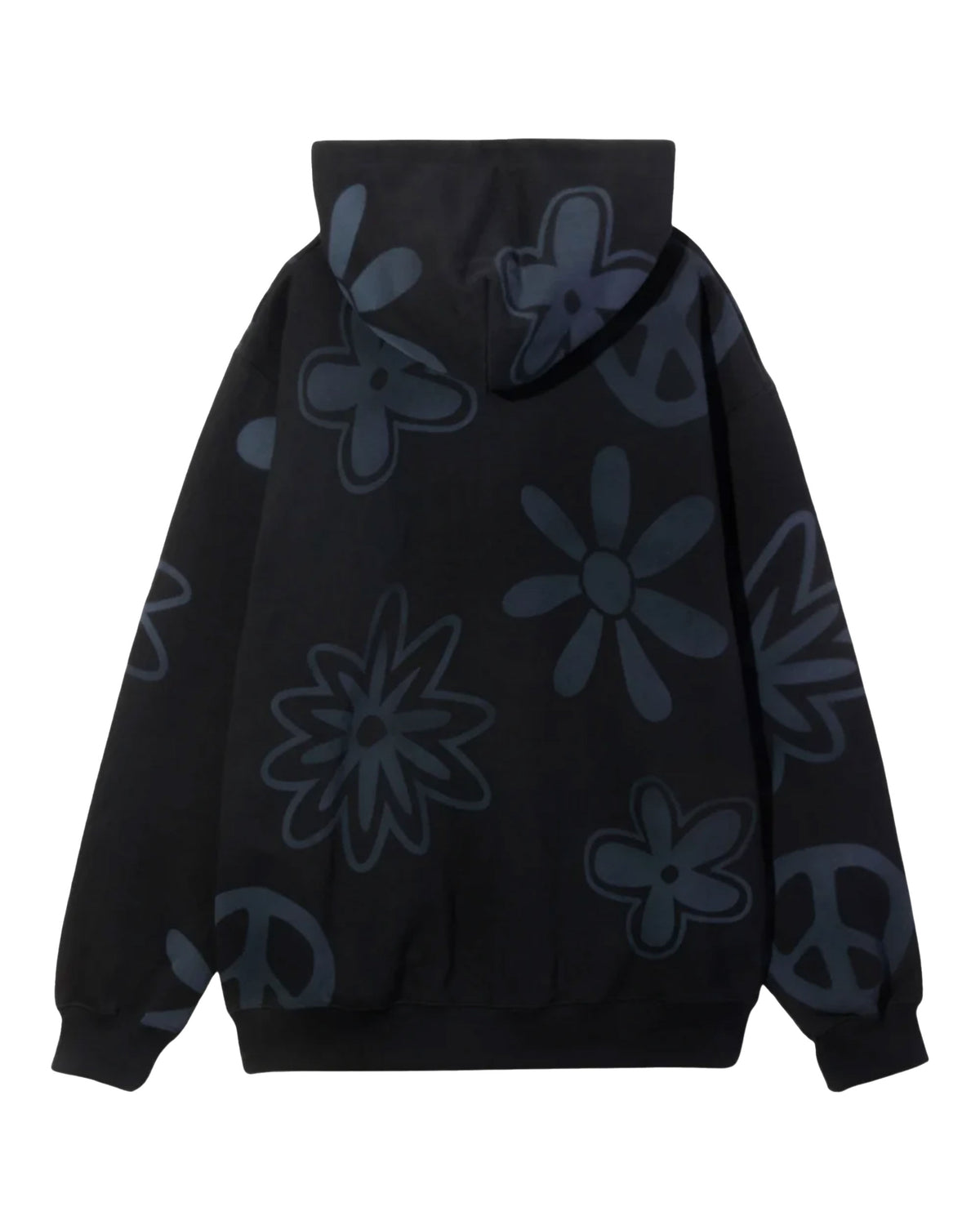 Felpa Uomo X-Large Peace Hooded Sweatshirt Nero