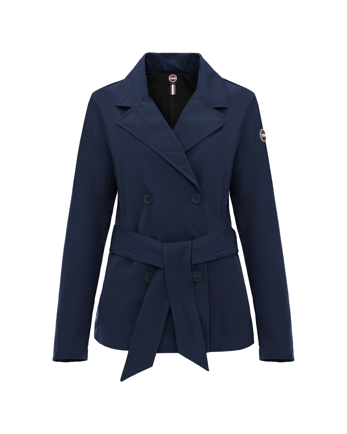 Giacca Donna Colmar Original Trench Corto Impermeabile Blu