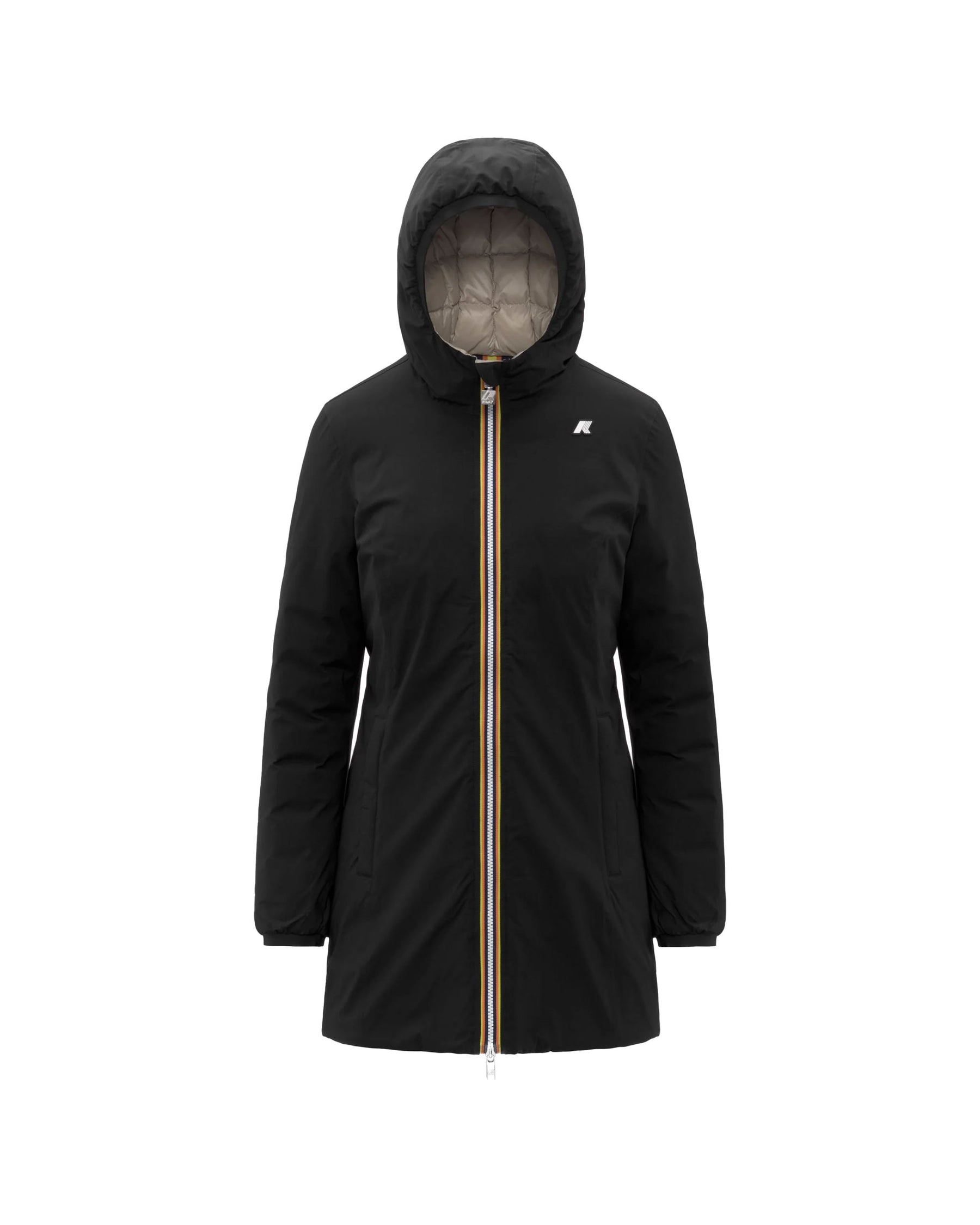 Giacca Donna K-Way Denise ST Thermo Double Nero Beige