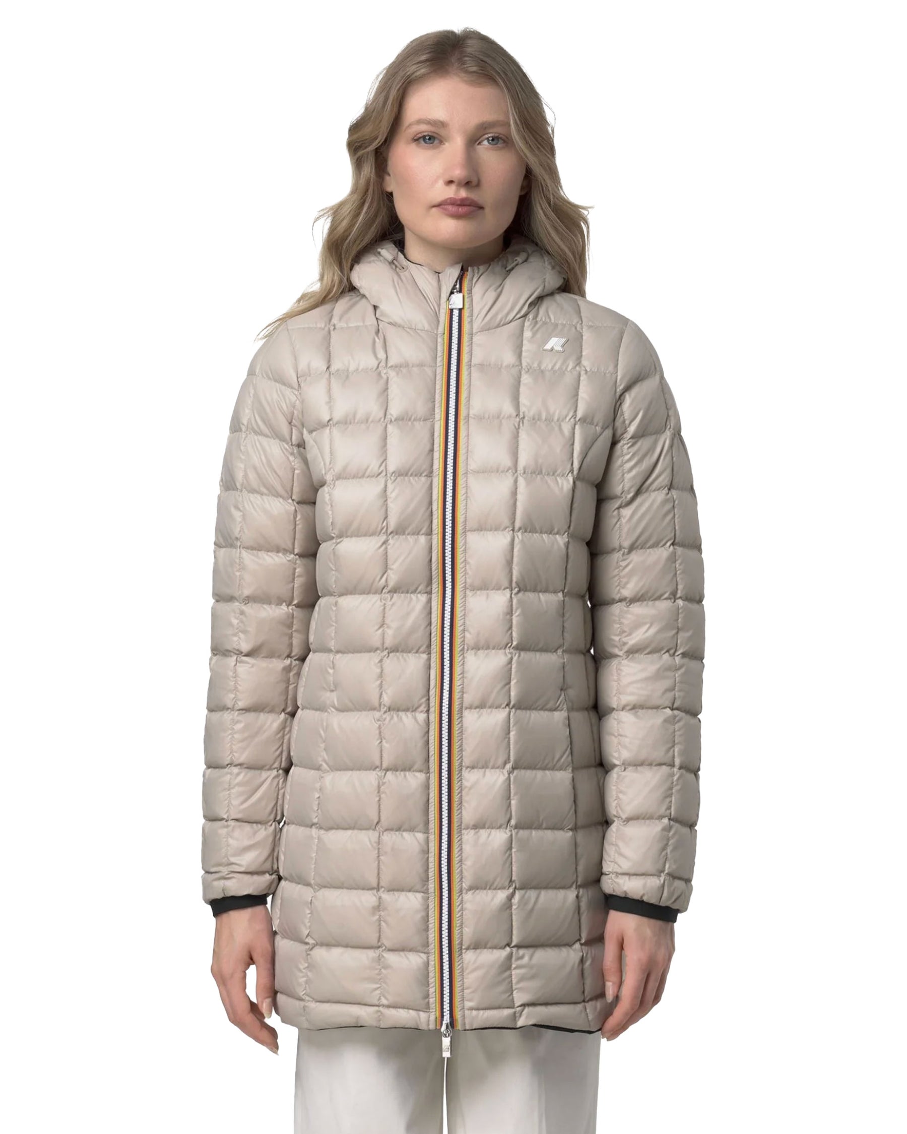 Giacca Donna K-Way Denise ST Thermo Double Nero Beige