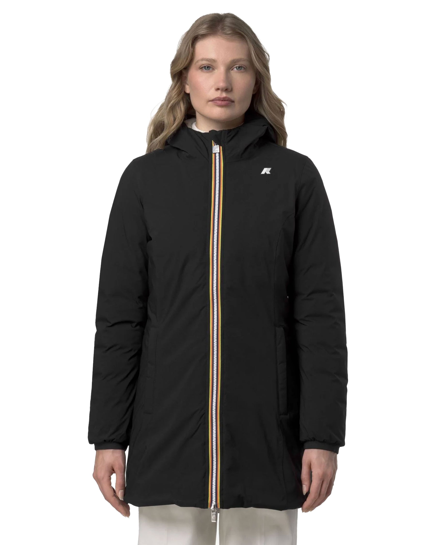 Giacca Donna K-Way Denise ST Thermo Double Nero Beige