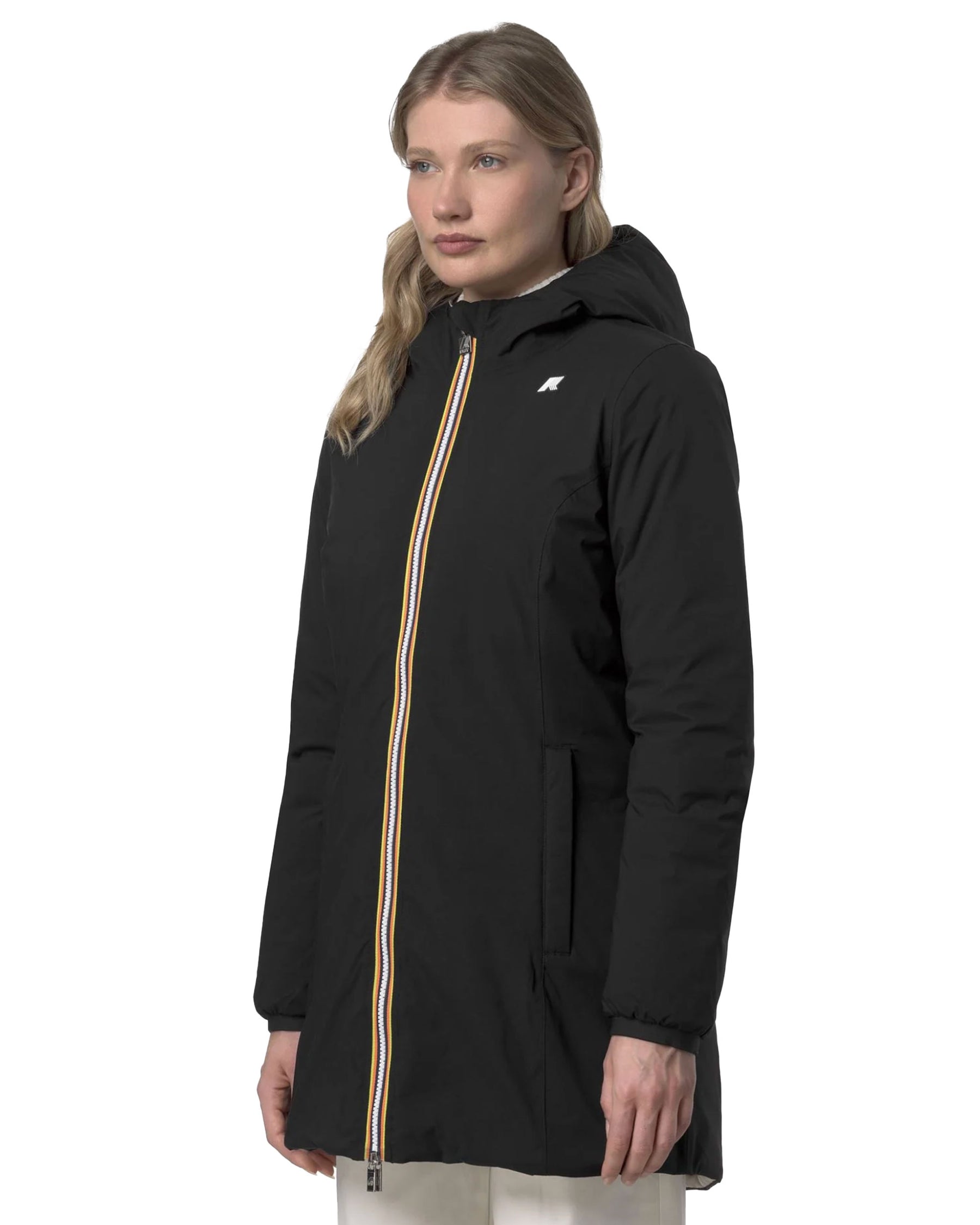 Giacca Donna K-Way Denise ST Thermo Double Nero Beige