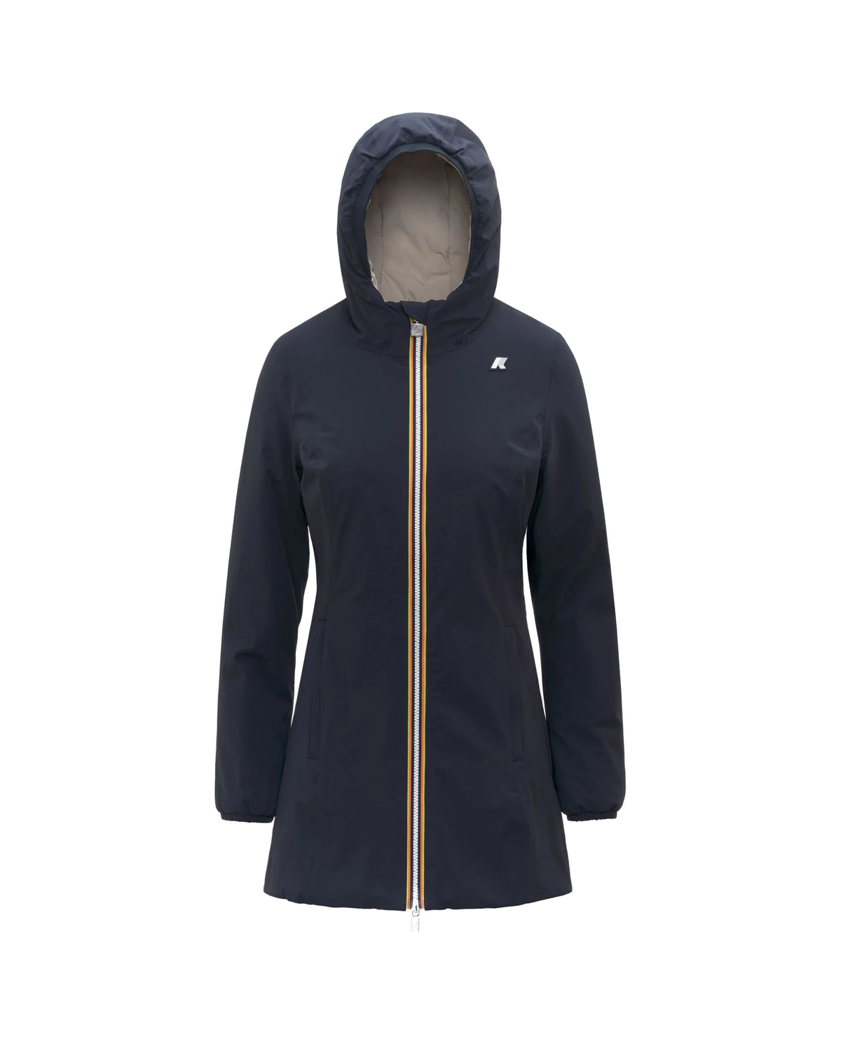 Giacca Donna K-Way Denise St Warm Double Blu-Beige