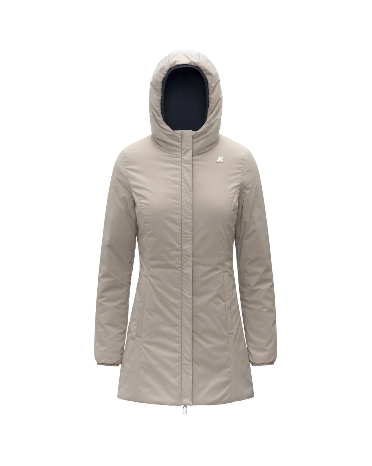 Giacca Donna K-Way Denise St Warm Double Blu-Beige