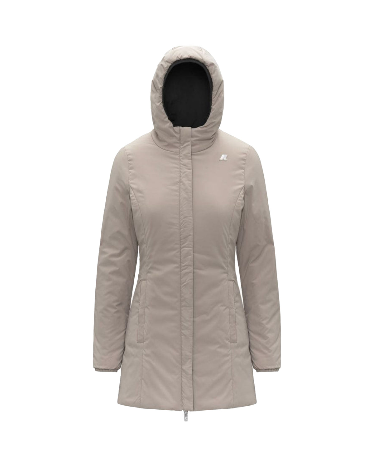 Giacca Donna K-Way Denise St Warm Double Grigio Beige