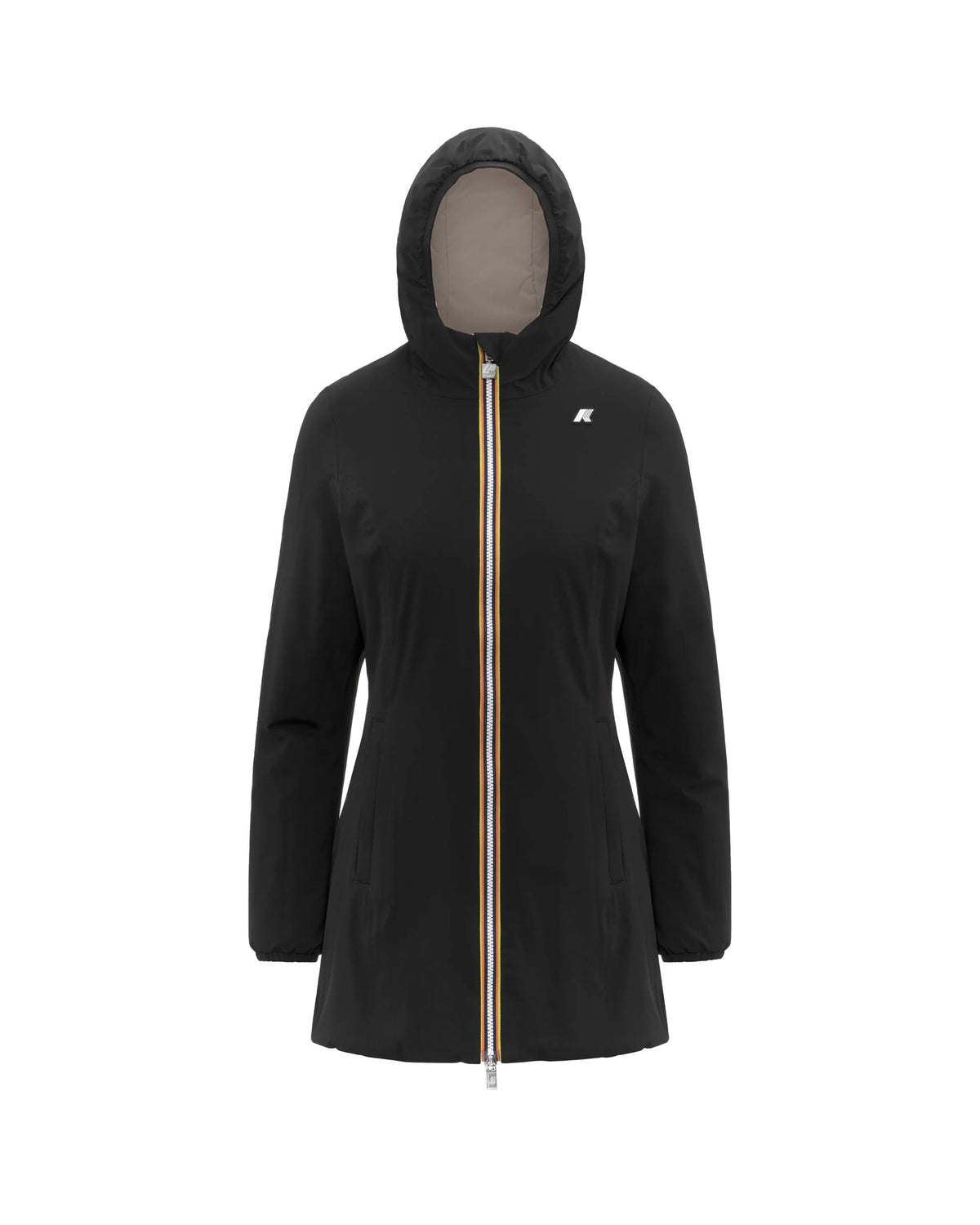 Giacca Donna K-Way Denise St Warm Double Nero-Beige