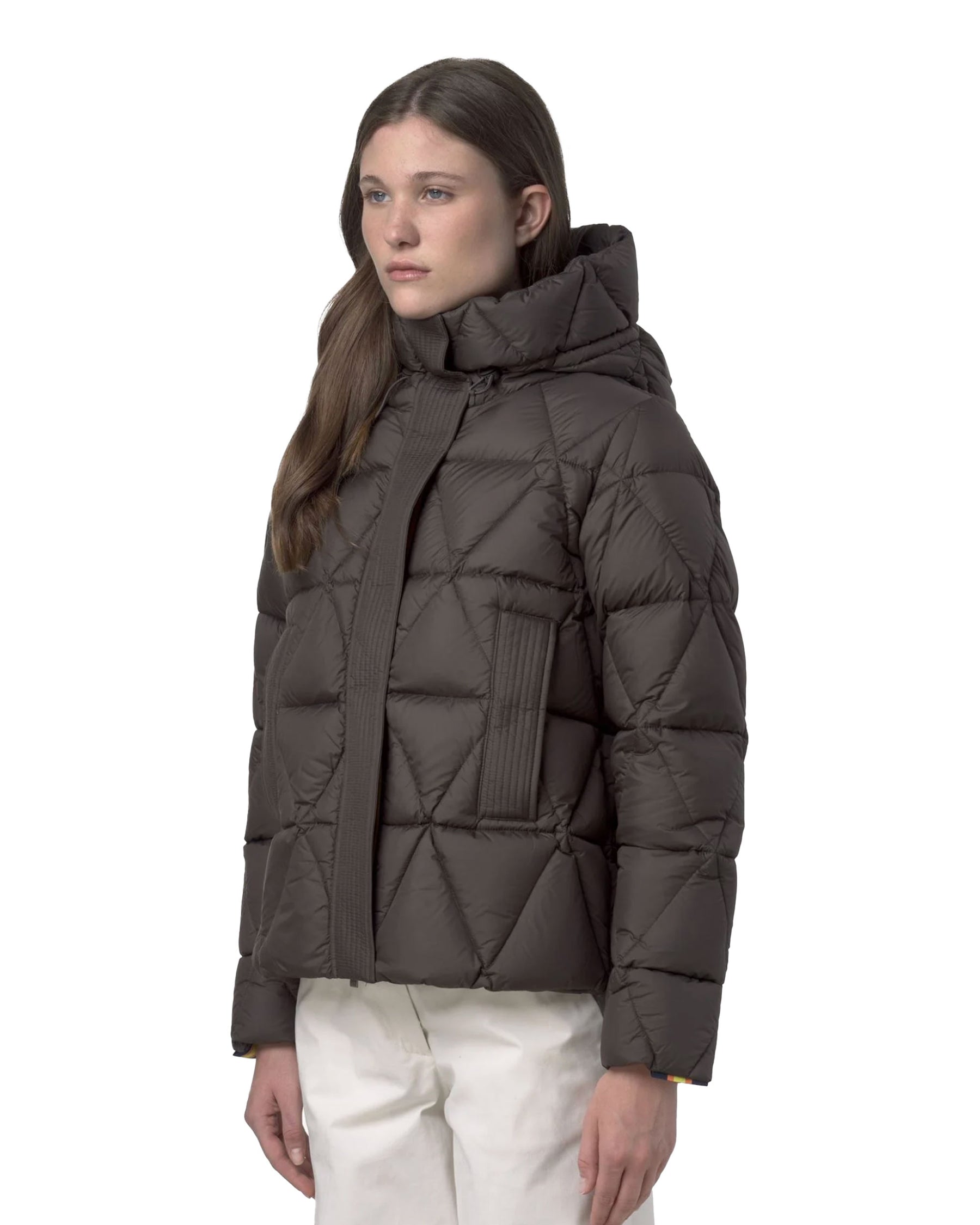 Giacca Donna K-Way Lethille Thermo Microfiber Verde Oliva