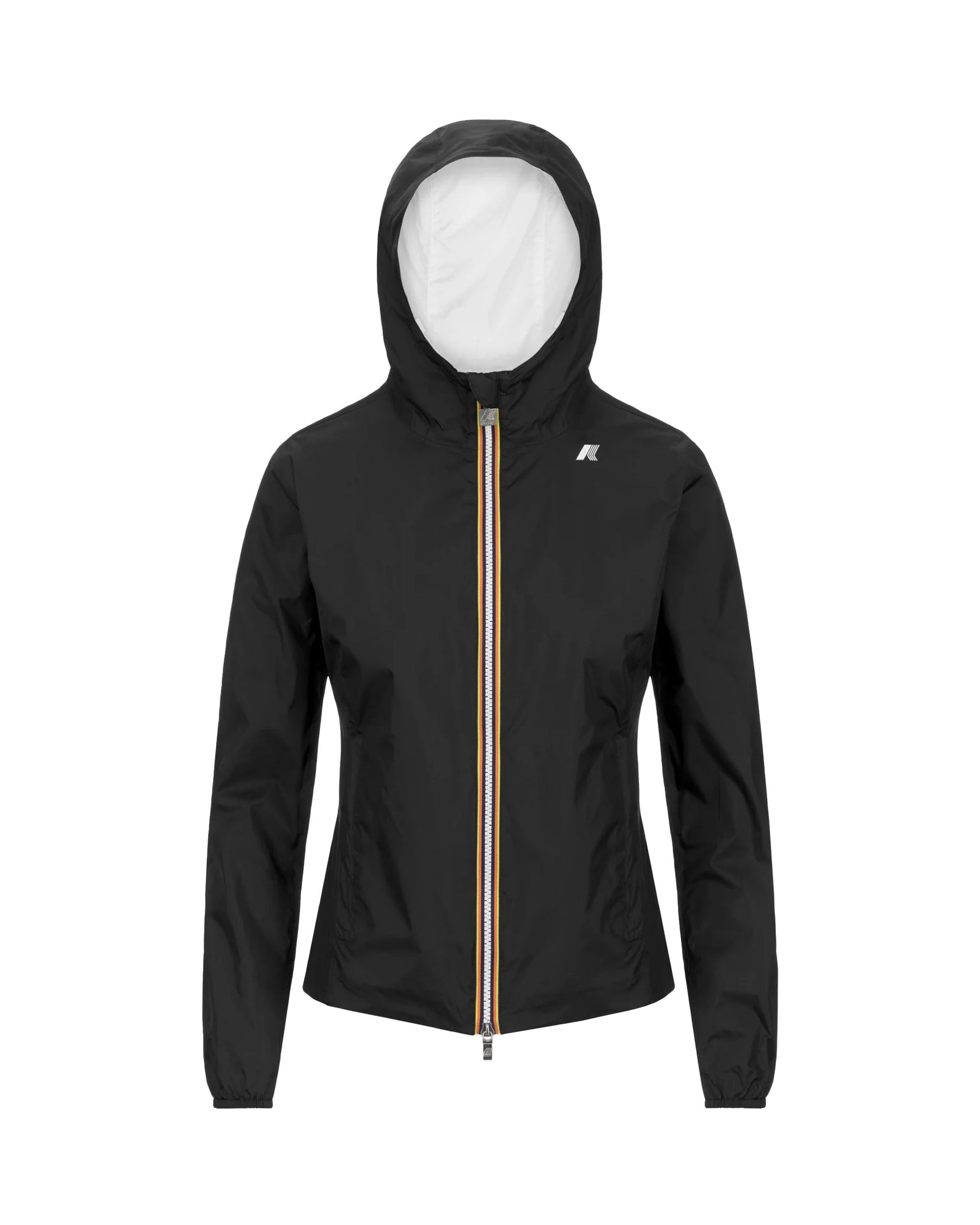 Woman's Jacket K-Way Lily Eco Plus Double Black White