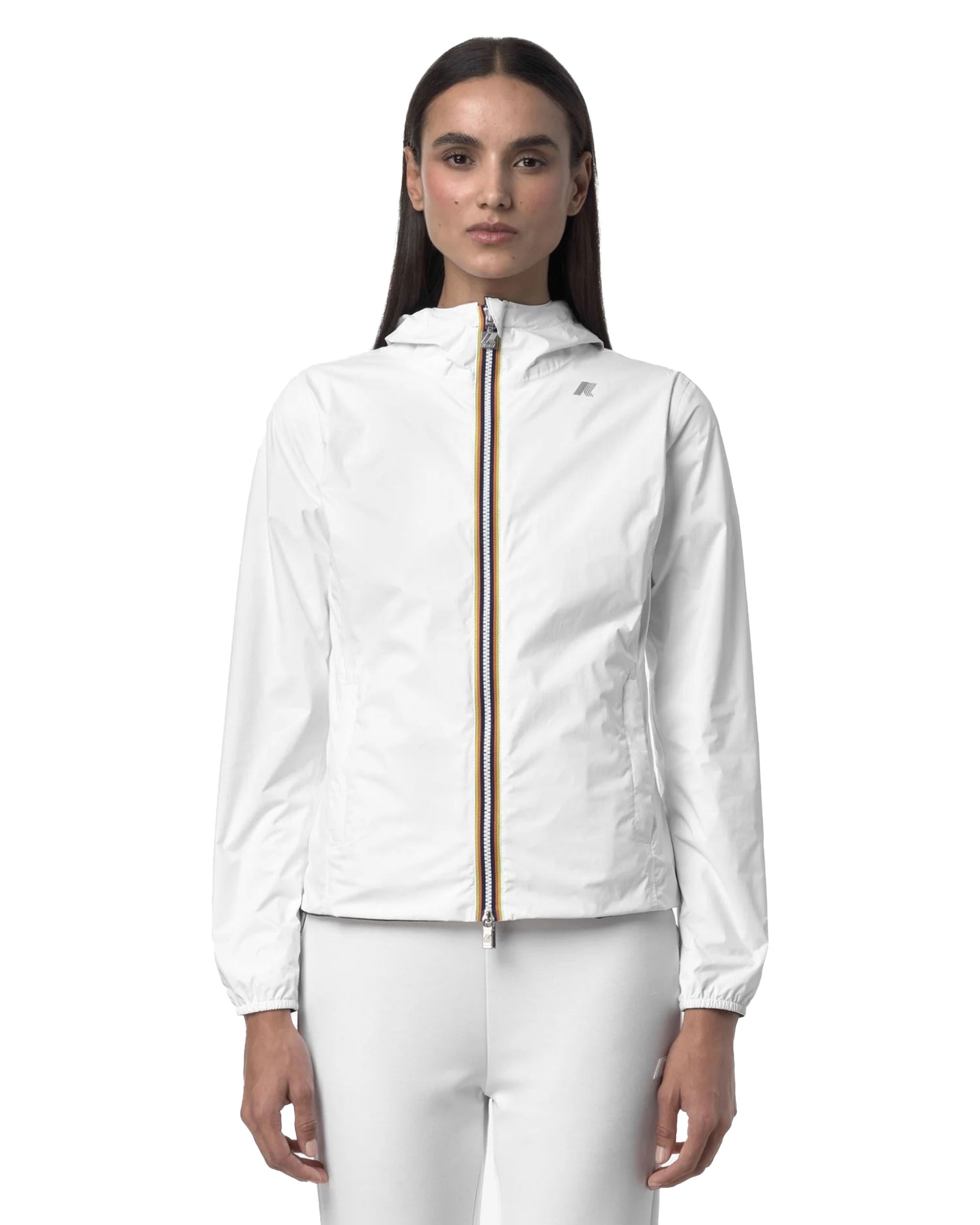 Giacca Donna K-Way Lily Plus .2 Double Bianco Nero