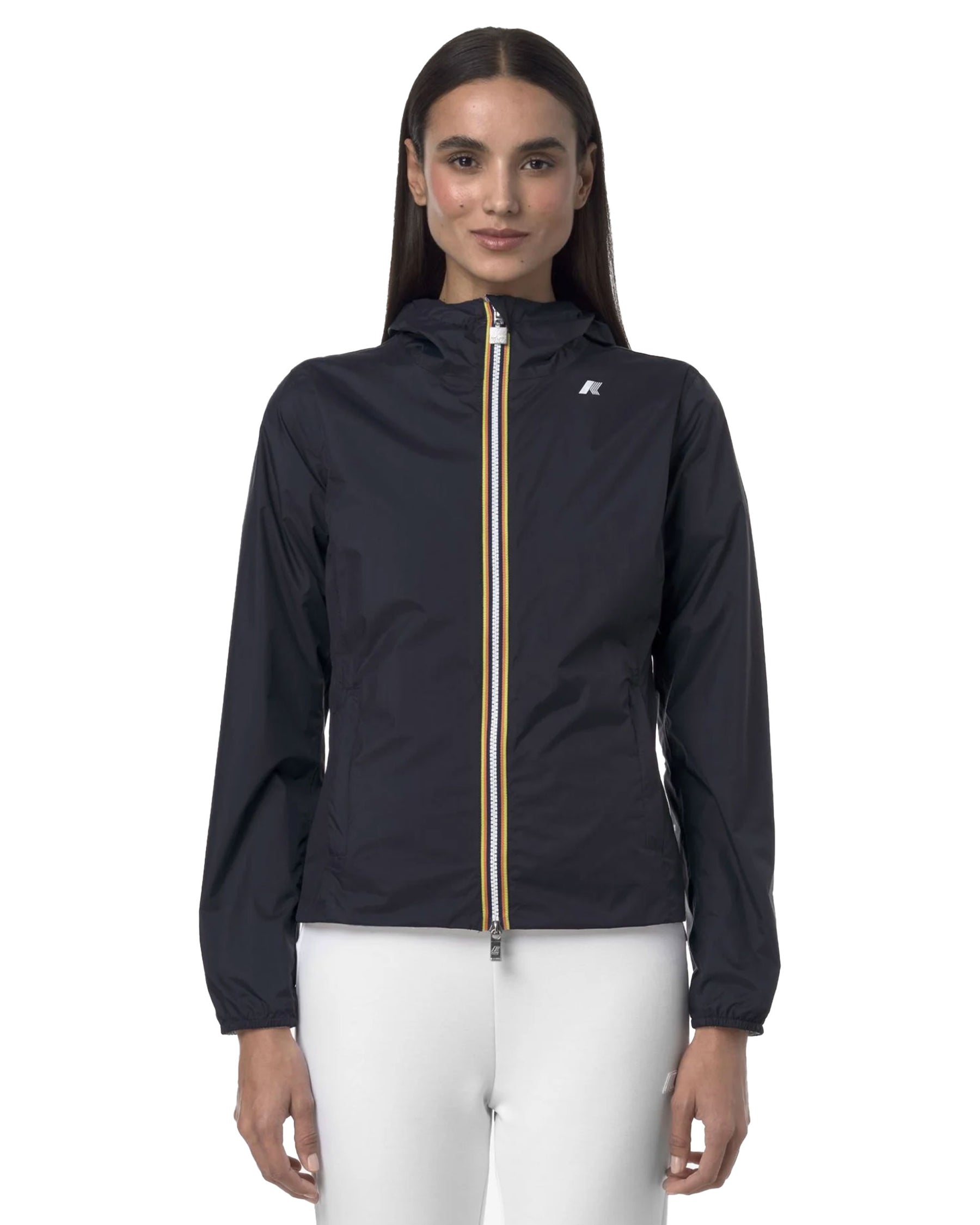 Giacca Donna K-Way Lily Plus .2 Double Blu Grigio