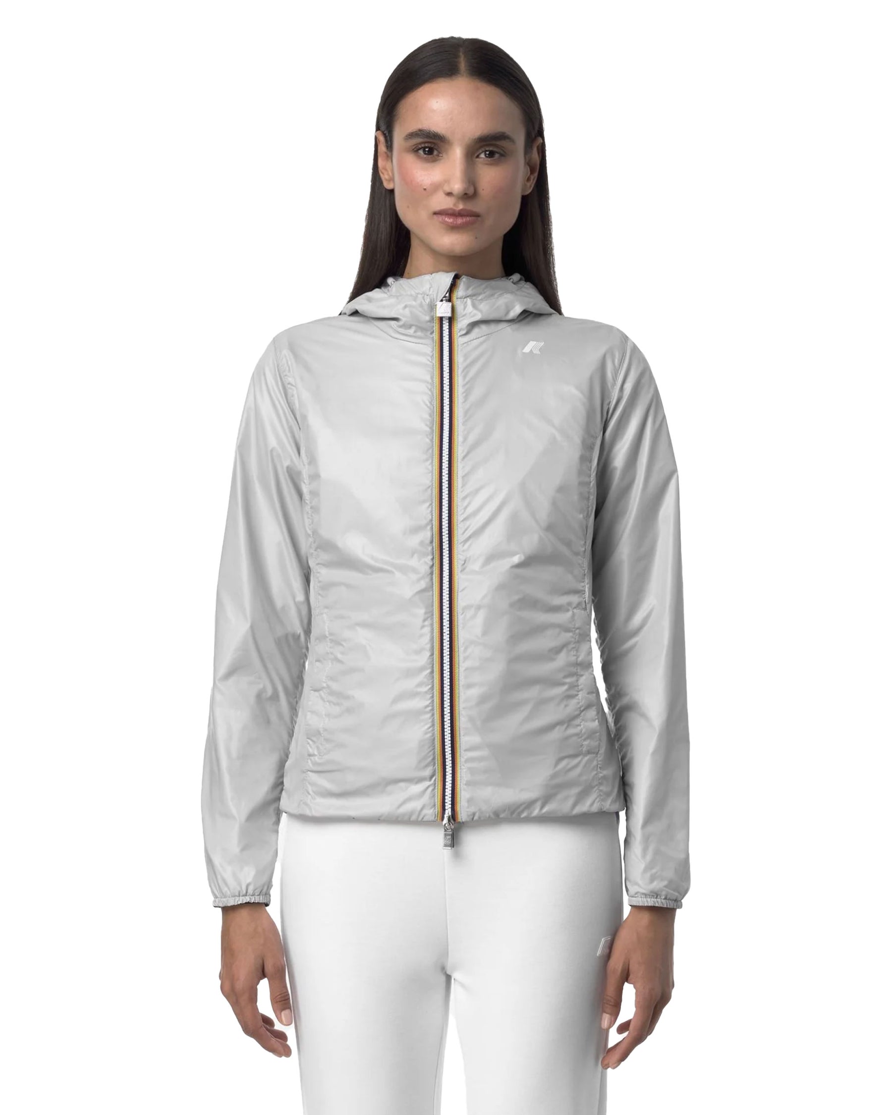 Giacca Donna K-Way Lily Plus .2 Double Blu Grigio