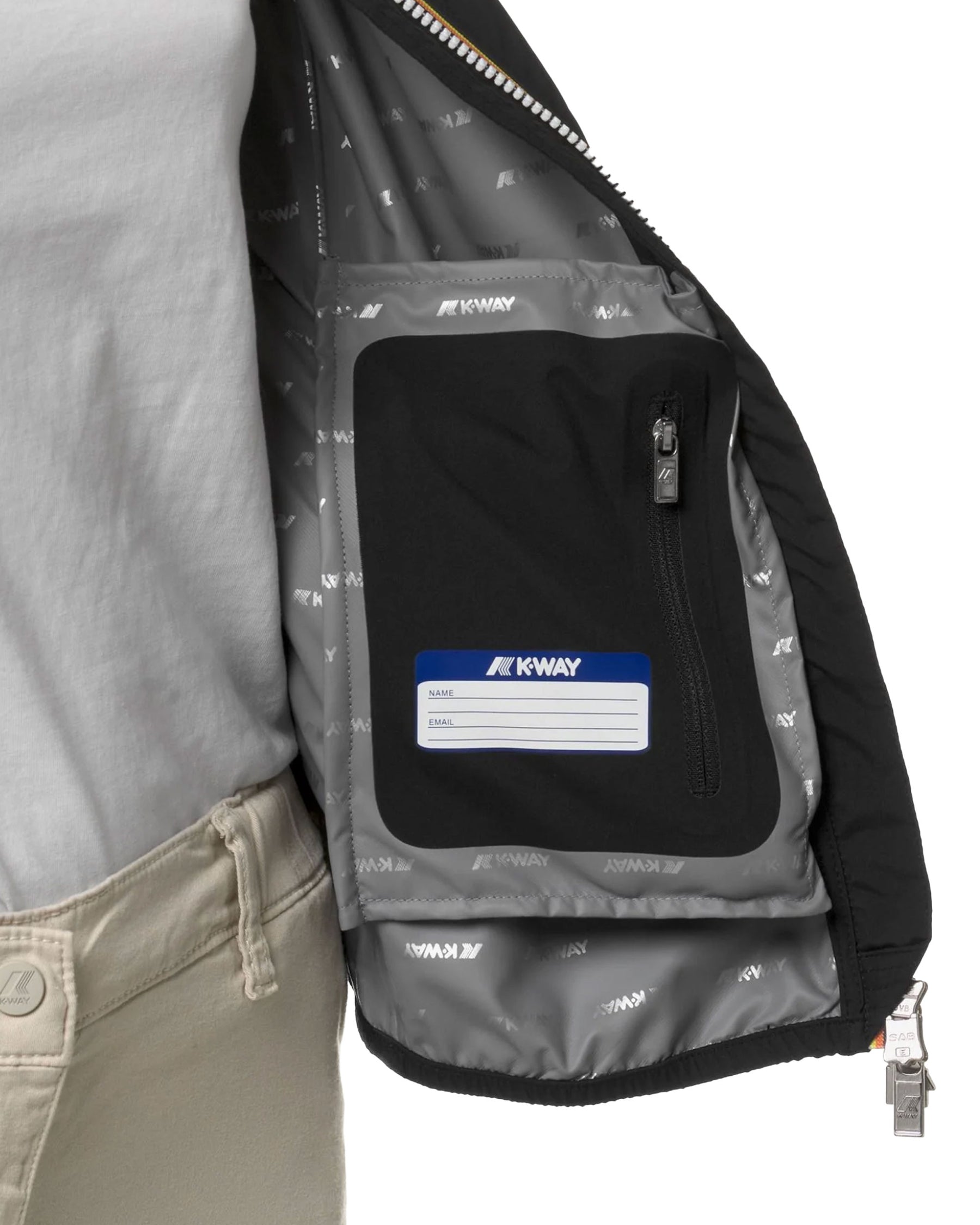 Giacca Donna K-Way Lily Stretch Dot Nero