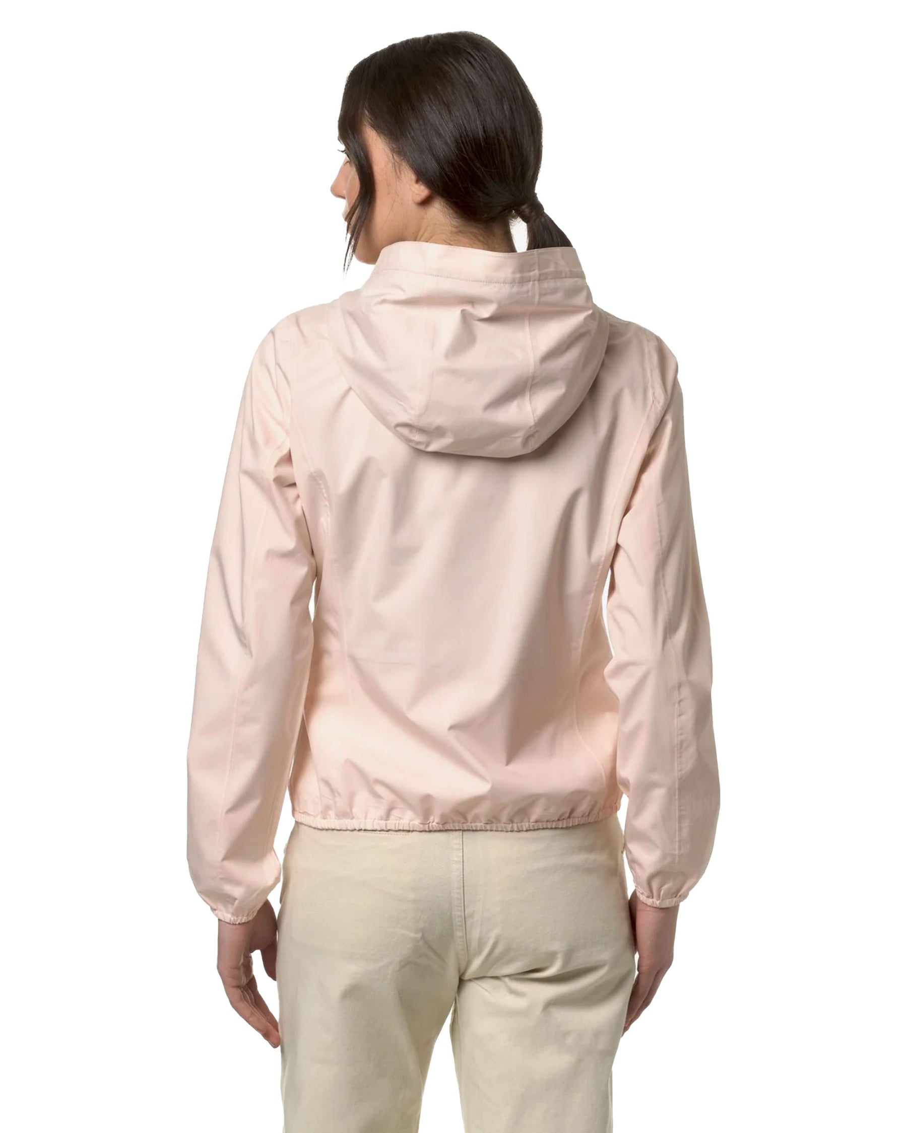 Woman's Jacket K-Way Lily Stretch Polly Jersey Pink